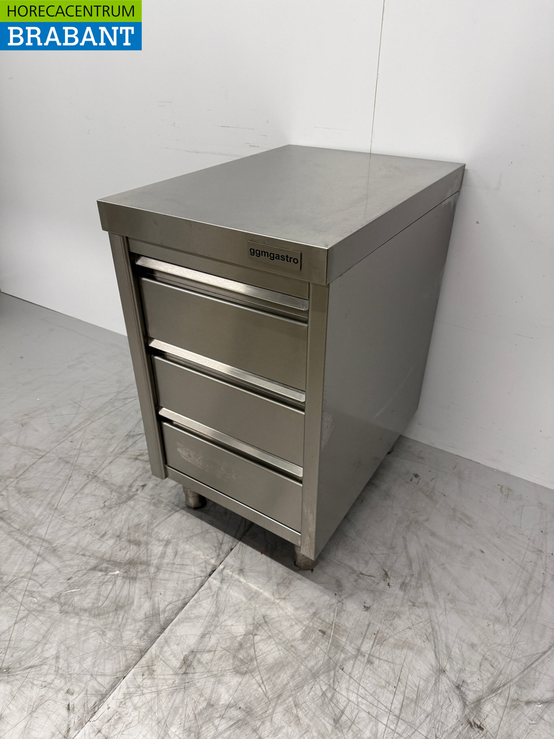 Edelstahl Arbeitsschrank Schubladenschrank 3 Schubladen 50 x 70 x 87 cm Catering – Bild 2