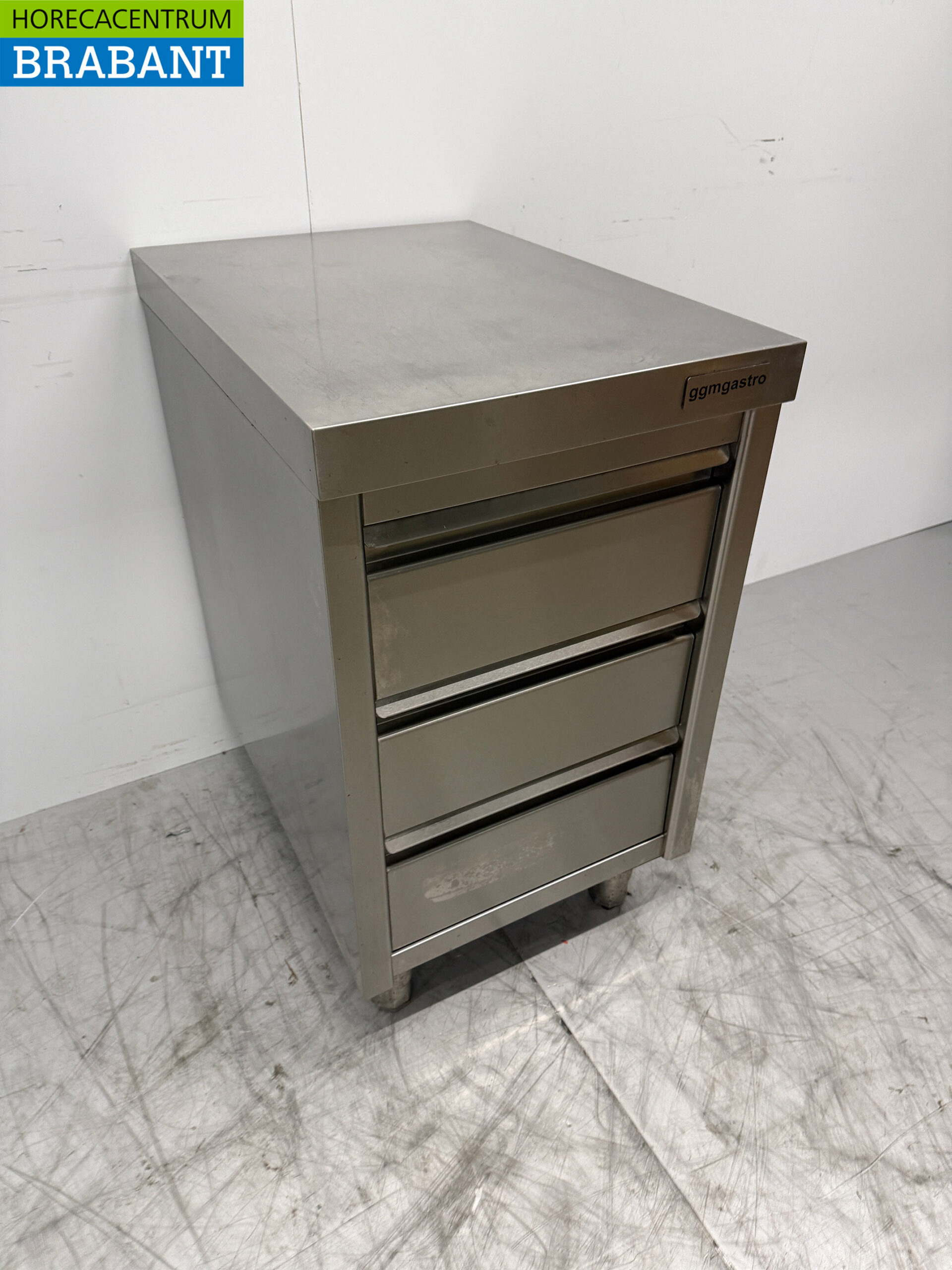 Edelstahl Arbeitsschrank Schubladenschrank 3 Schubladen 50 x 70 x 87 cm Catering – Bild 3