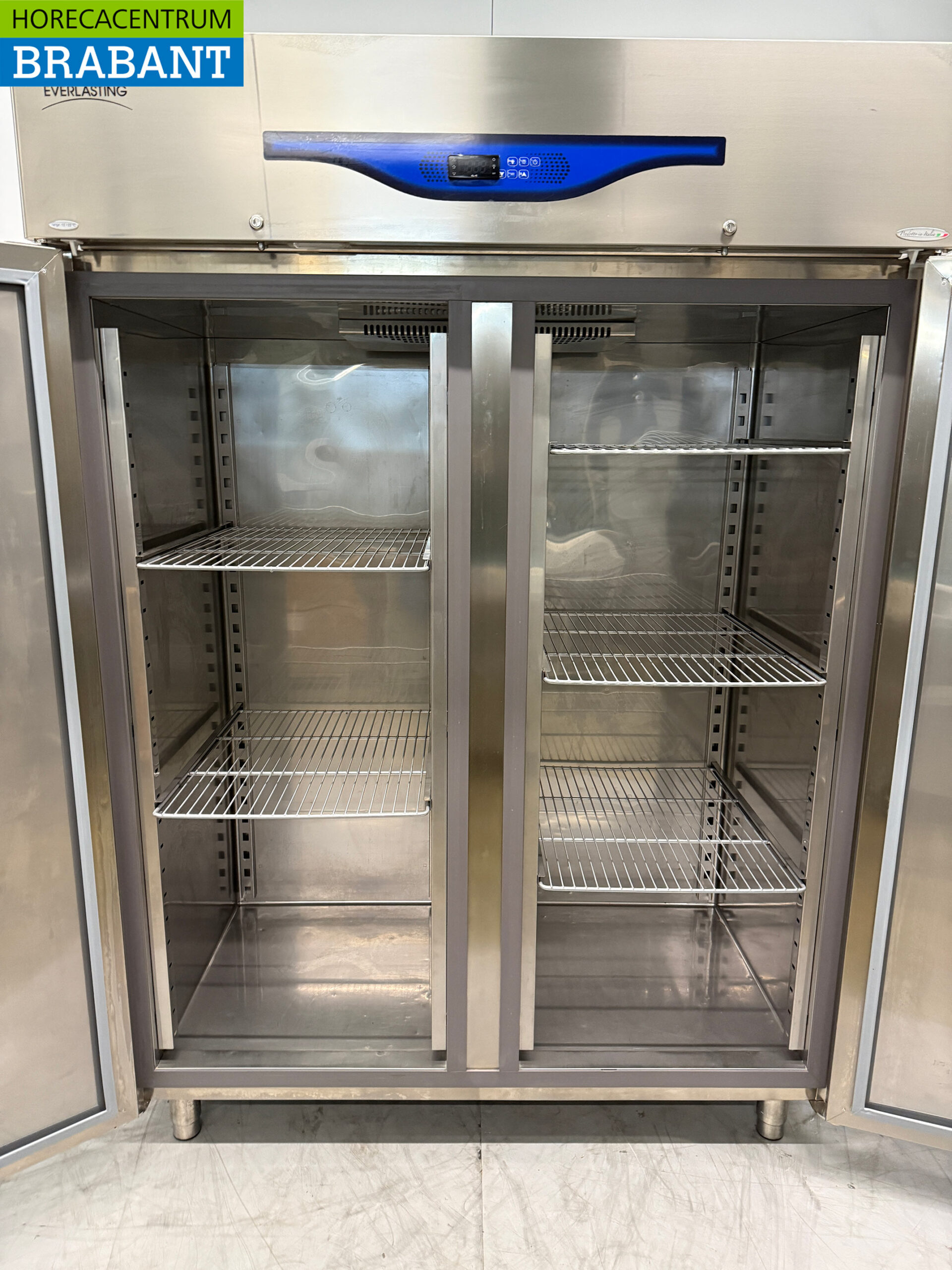 Everlasting Doppeltür-Gefrierschrank aus Edelstahl 1365 Liter 230V Horeca – Bild 4