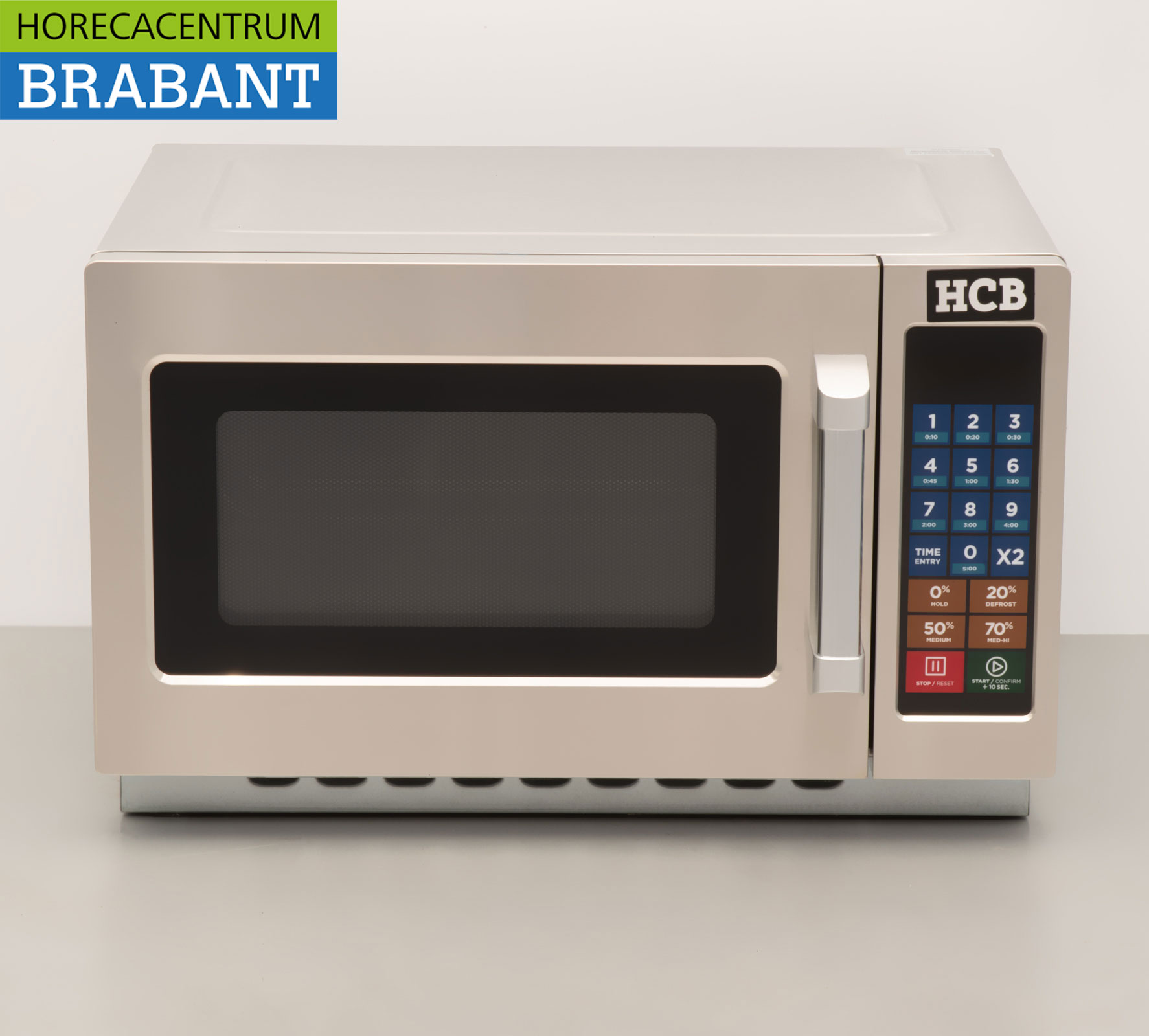 HCB Mikrowellenherd aus Edelstahl 34 Liter 1000 Watt 230V Horeca