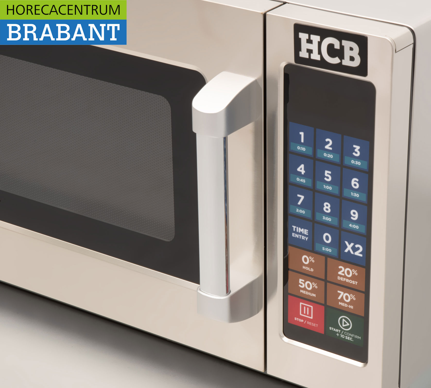 HCB Mikrowellenherd aus Edelstahl 34 Liter 1000 Watt 230V Horeca – Bild 4