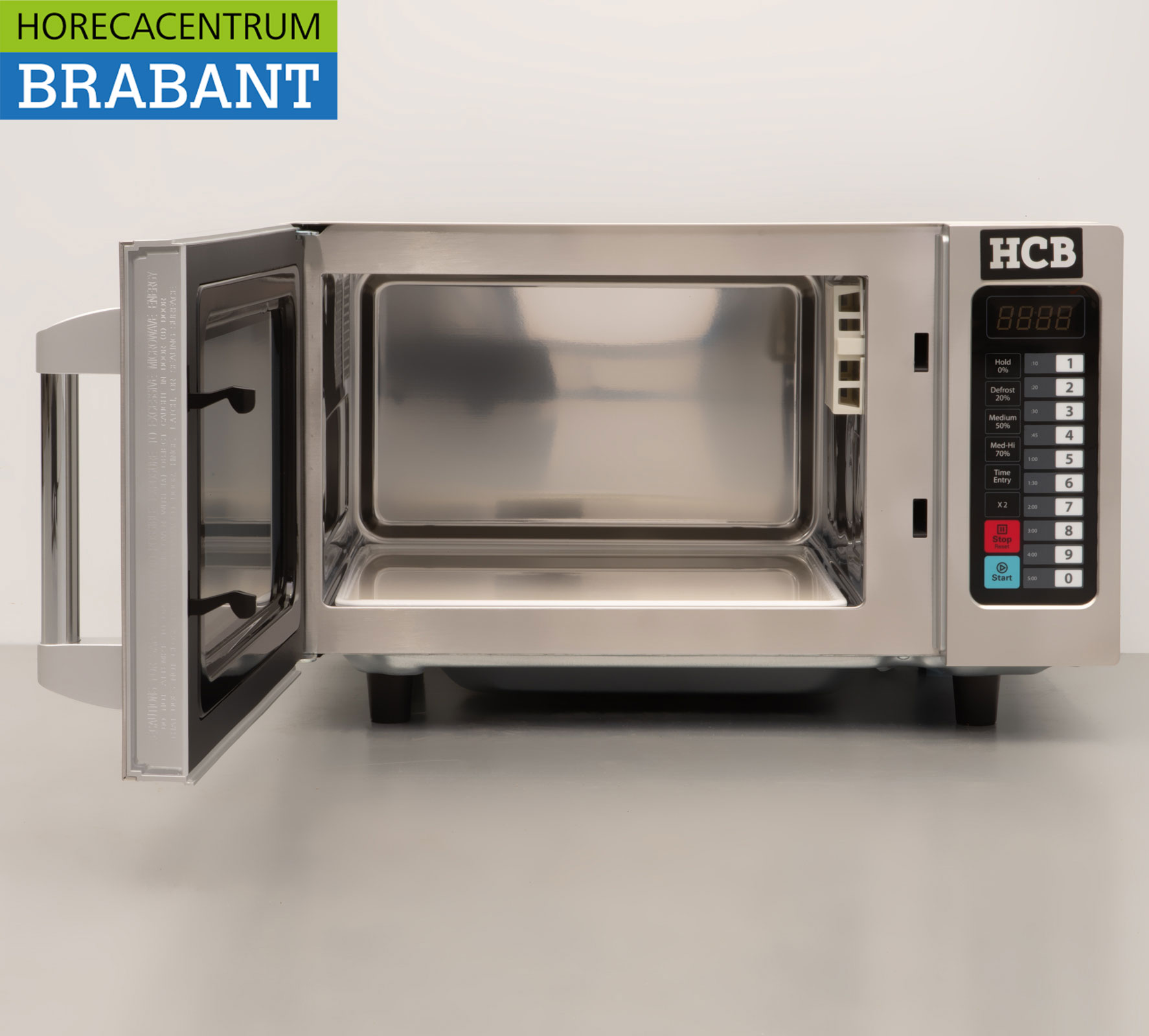 HCB Mikrowellenherd aus Edelstahl 25 Liter 1000 Watt 230V Horeca – Bild 4