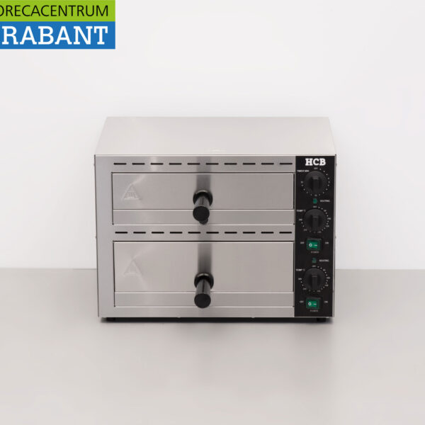 HCB Edelstahl Doppelter Snack-Ofen Pizza-Ofen 230V Catering