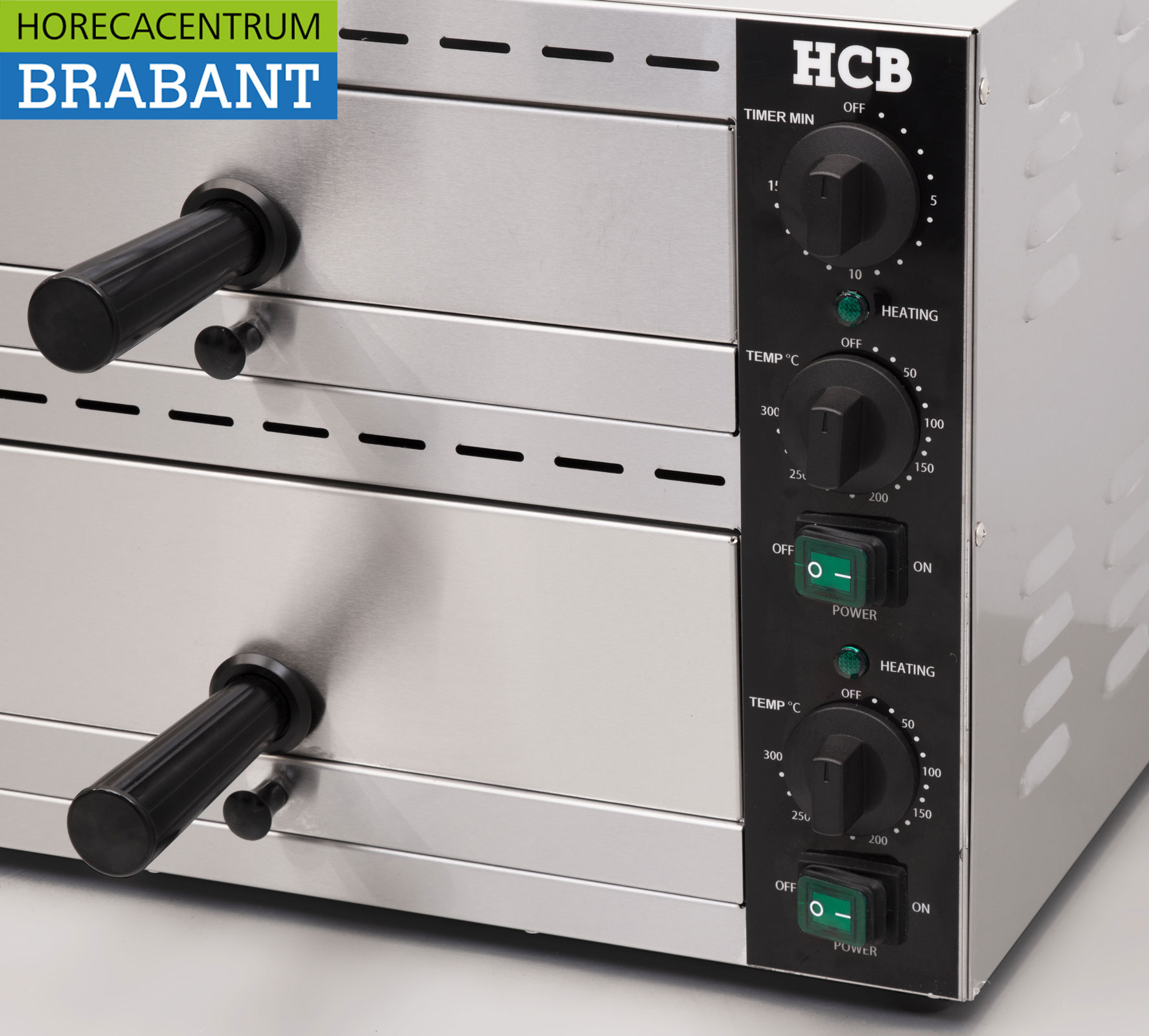 HCB Edelstahl Doppelter Snack-Ofen Pizza-Ofen 230V Catering – Bild 5
