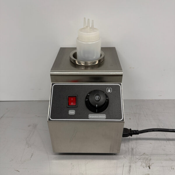 Edelstahl Soßenwärmer Flaschenwärmer 1 x 950 ml Schokolade Käse Marmelade Whiskey 230V Horeca