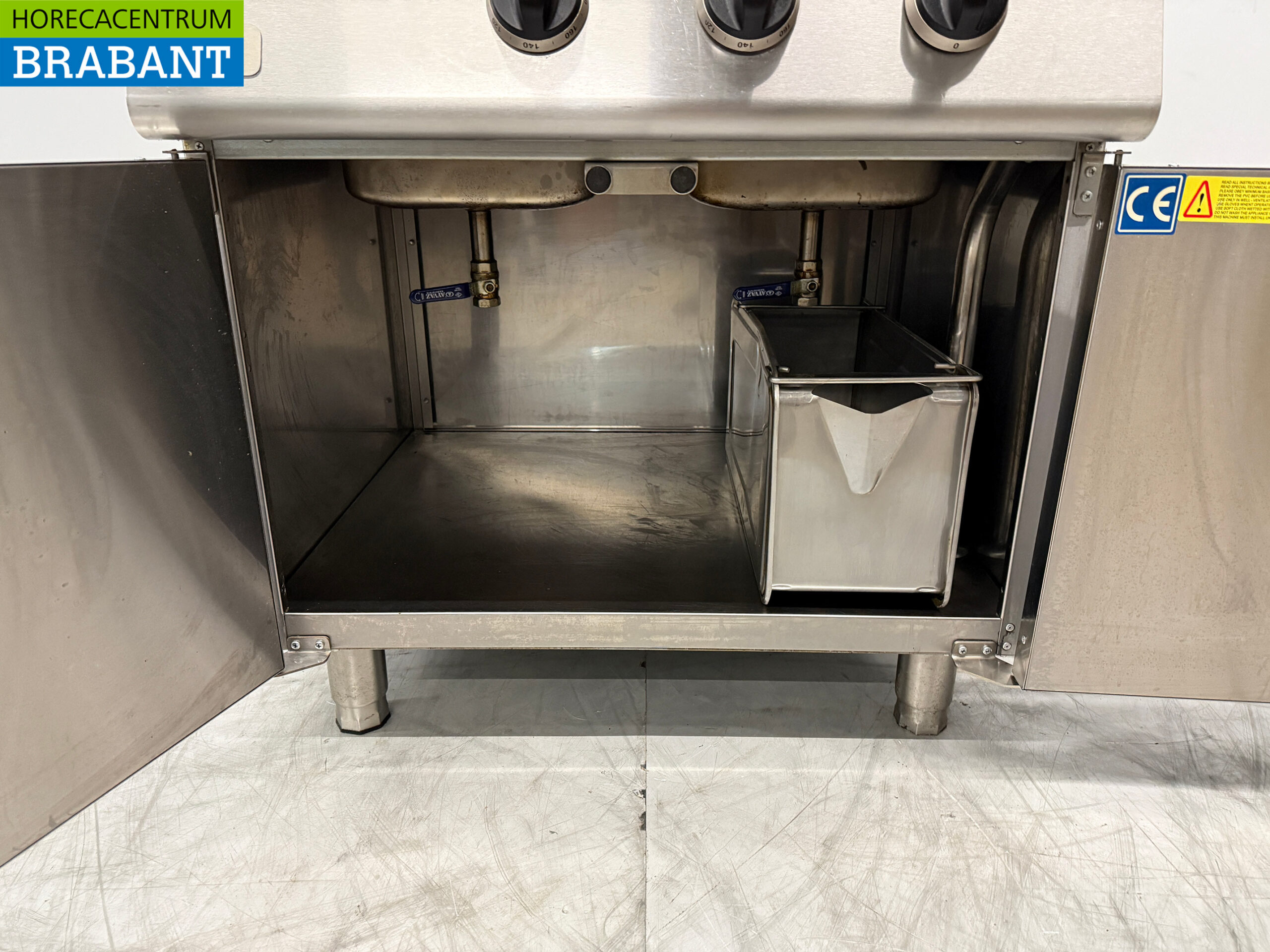 Combisteel Doppelfritteuse aus Edelstahl 2 x 18 Liter 400V Horeca – Bild 5