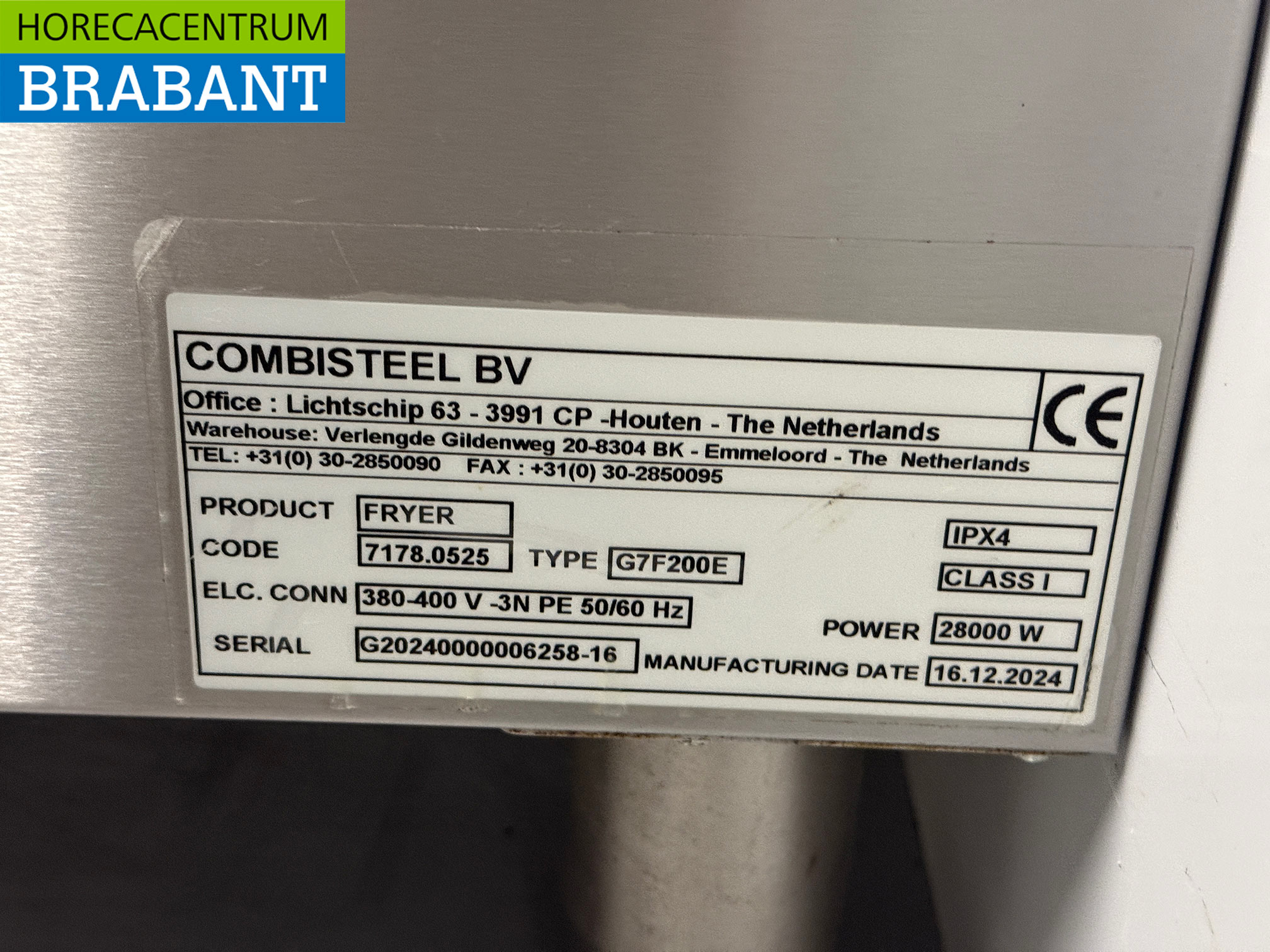 Combisteel Doppelfritteuse aus Edelstahl 2 x 18 Liter 400V Horeca – Bild 6