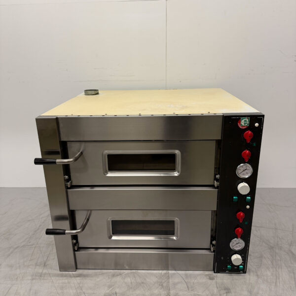 Cuppone Doppelter Pizzaofen 2 x 4 Pizzen 30 cm Durchmesser 400V Horeca
