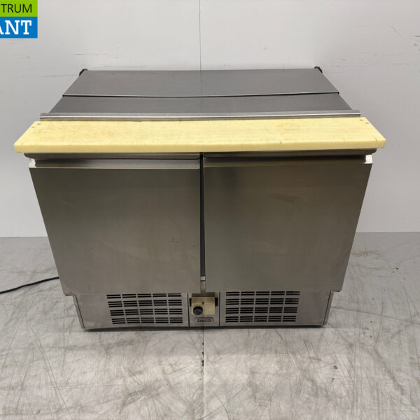 Edelstahl Zanussi Saladette 2 Türen 95,5 cm 230V Horeca