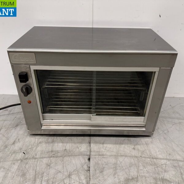 Edelstahl Chergui Heiße Vitrine 60 cm 230V Horeca