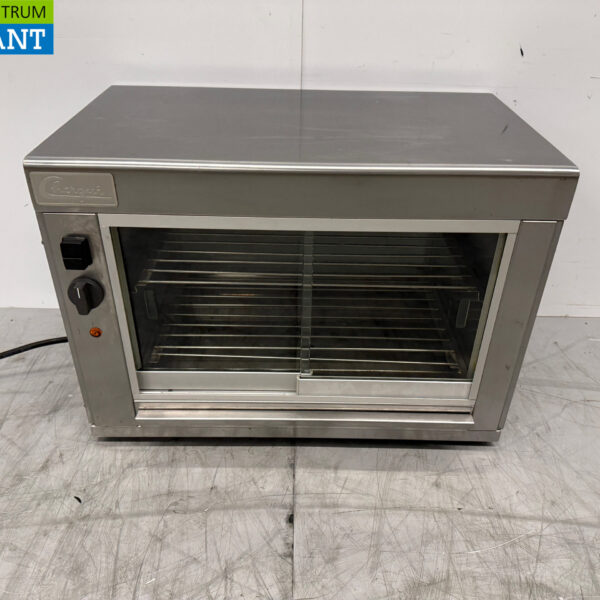 Edelstahl Chergui Heiße Vitrine 60 cm 230V Horeca