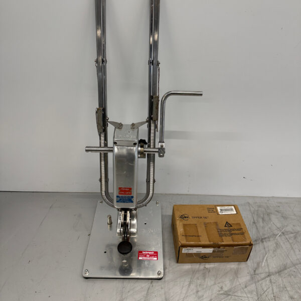 Edelstahl Kipper Manuelle Wurstschneidemaschine inkl. Clips Catering Metzgerei