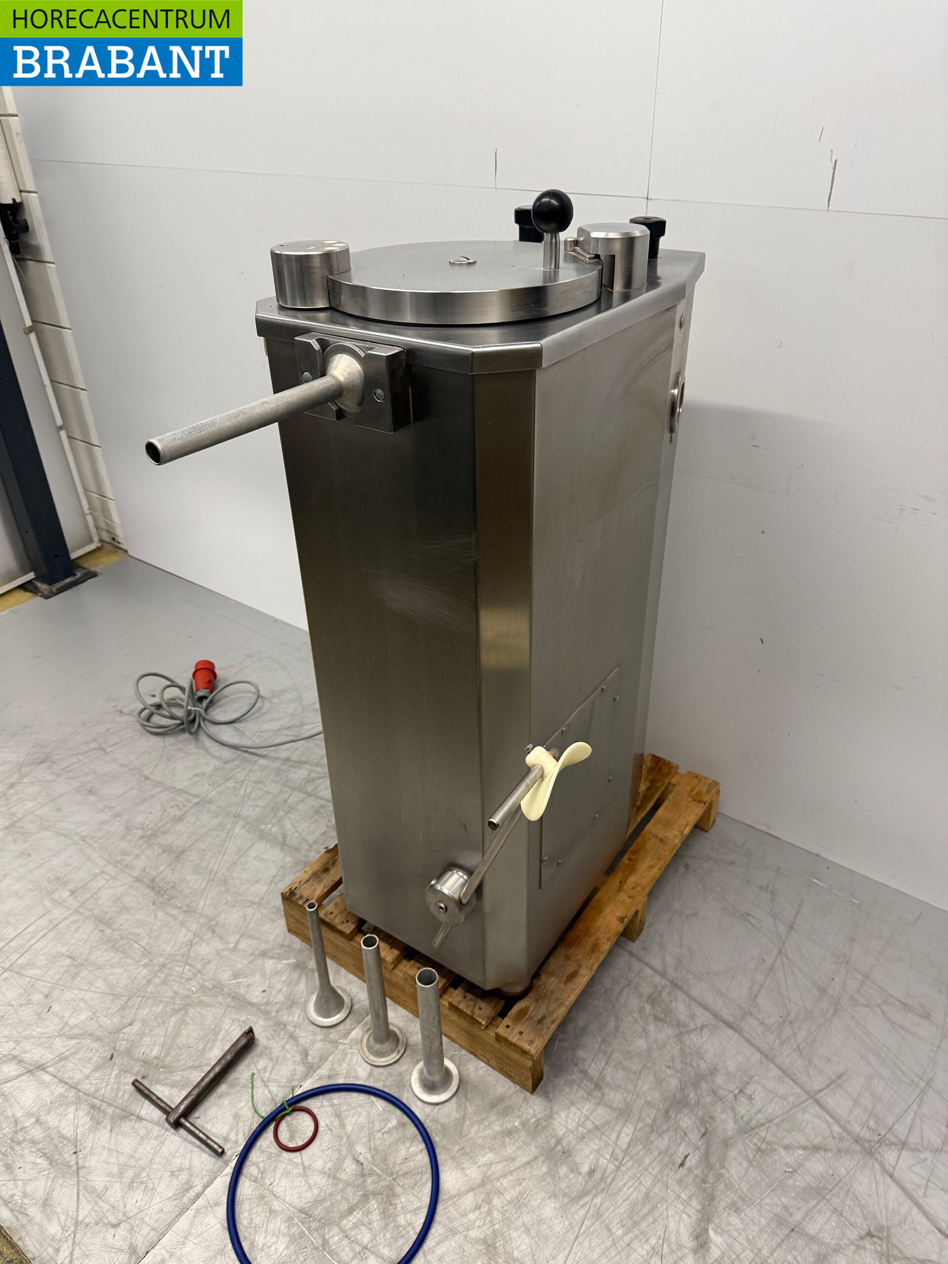 Edelstahl Baader Foodlogistik Wurstfüller 30 Liter 400V Metzgerei – Bild 2