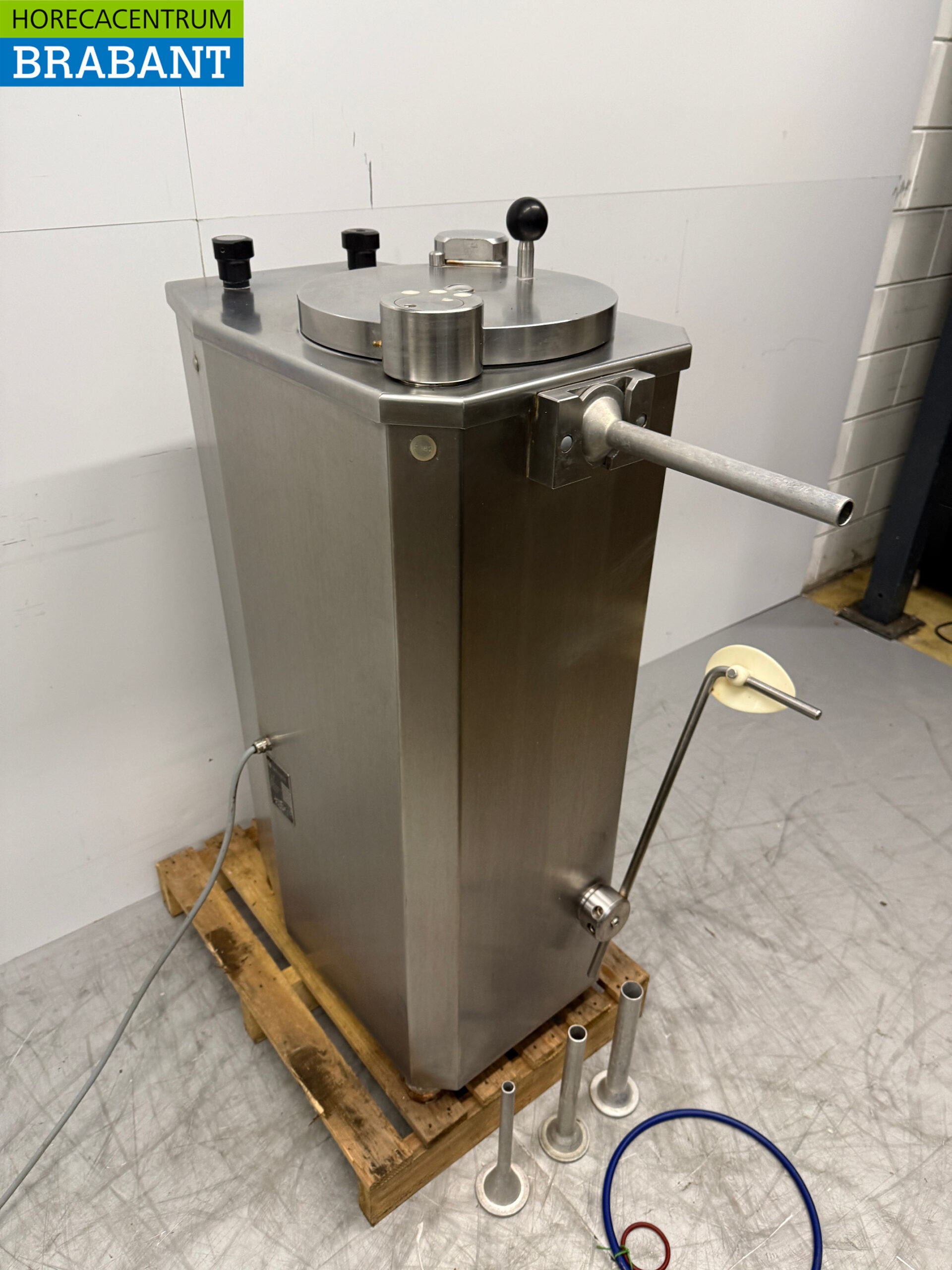 Edelstahl Baader Foodlogistik Wurstfüller 30 Liter 400V Metzgerei – Bild 3