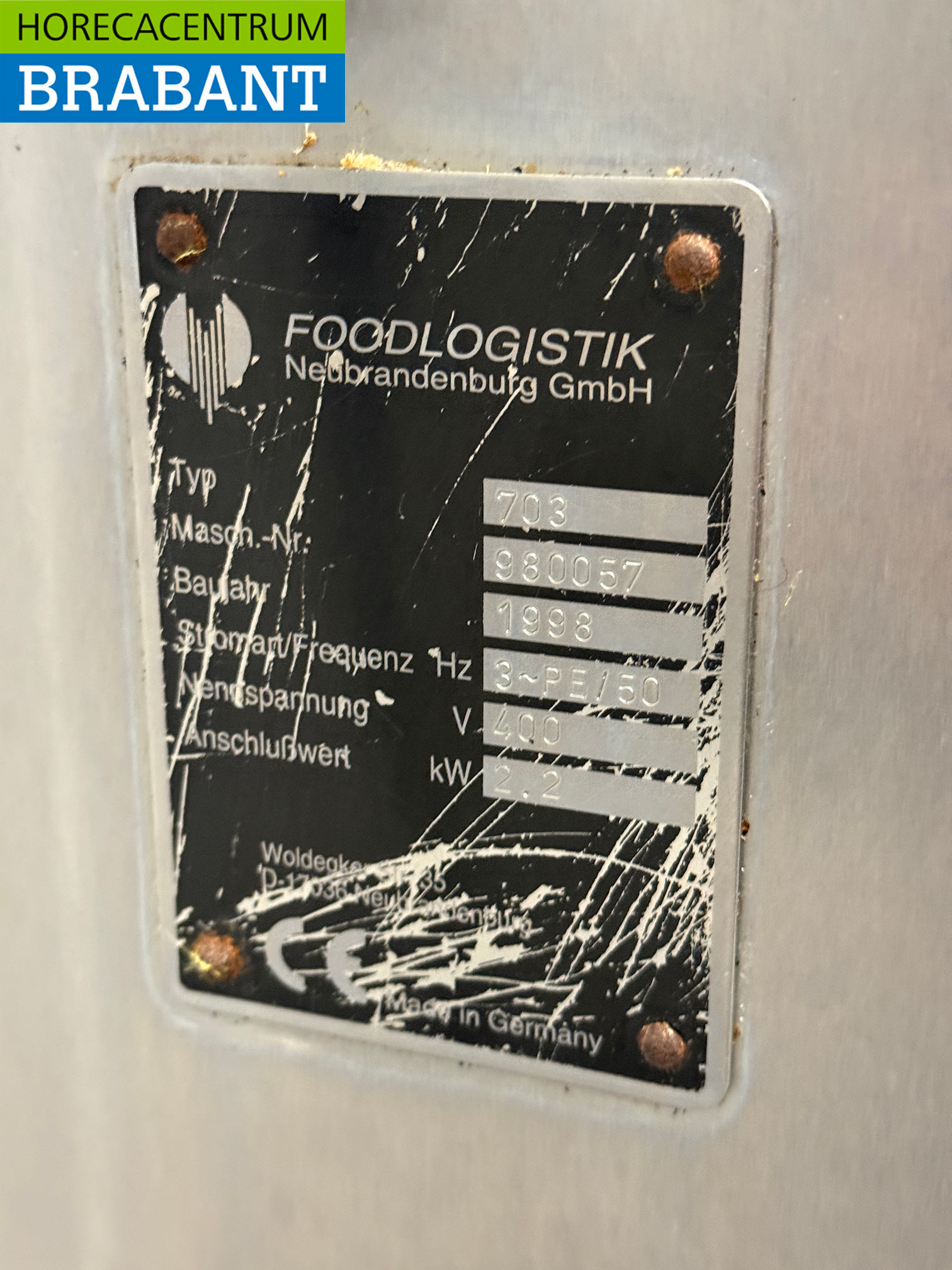 Edelstahl Baader Foodlogistik Wurstfüller 30 Liter 400V Metzgerei – Bild 6