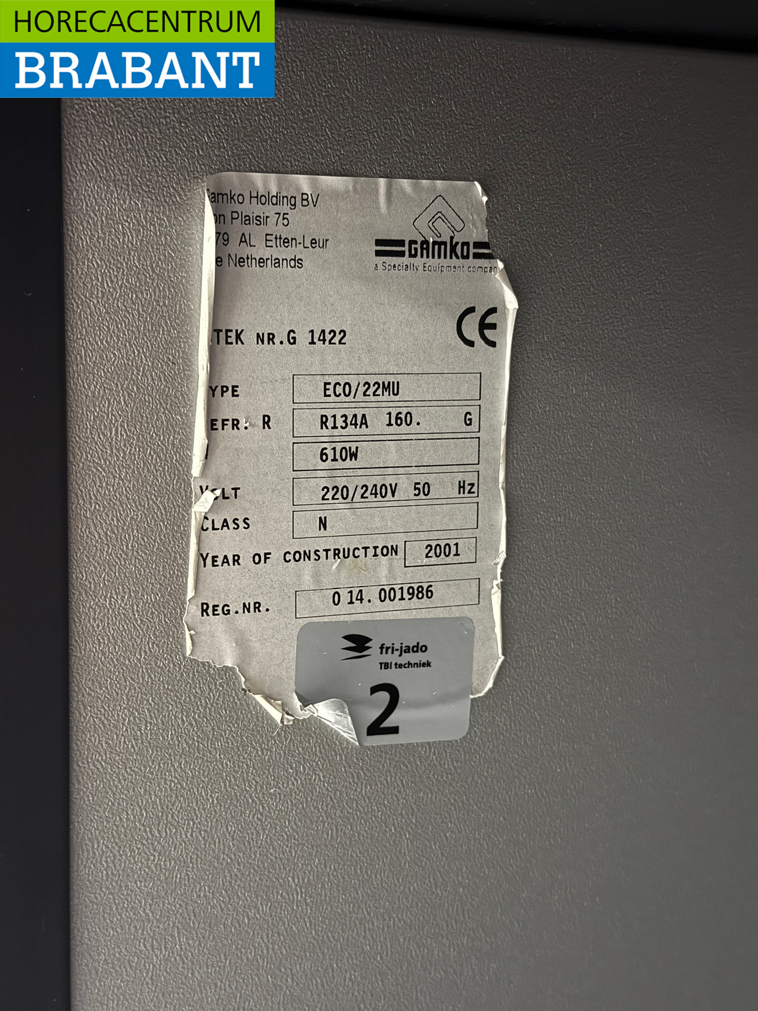 Gamko Bar Kühlbox 2 Türen 146 cm 230V Horeca – Bild 5