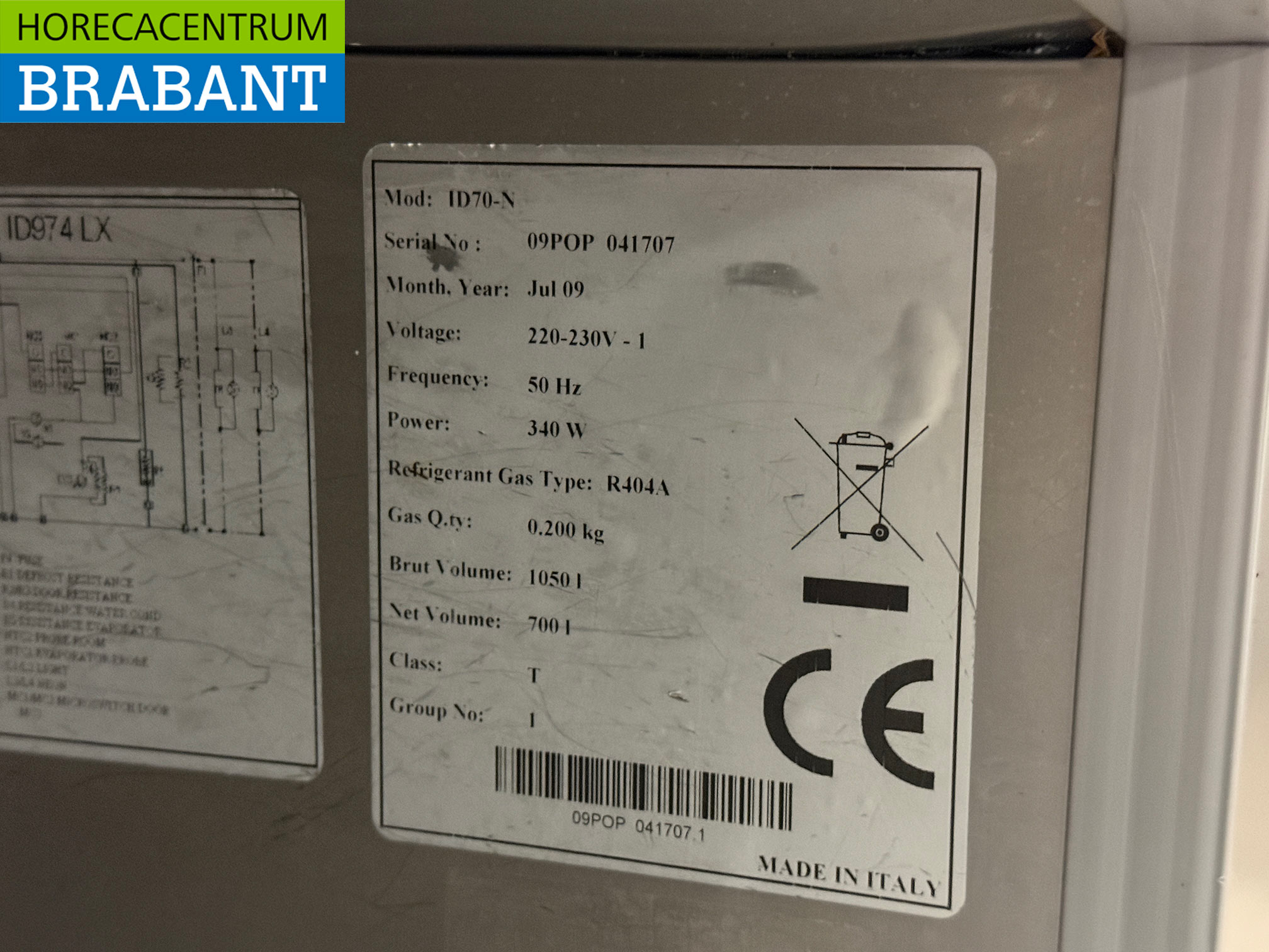 Edelstahl Diamond Kühlschrank 700 Liter 230V Horeca – Bild 5