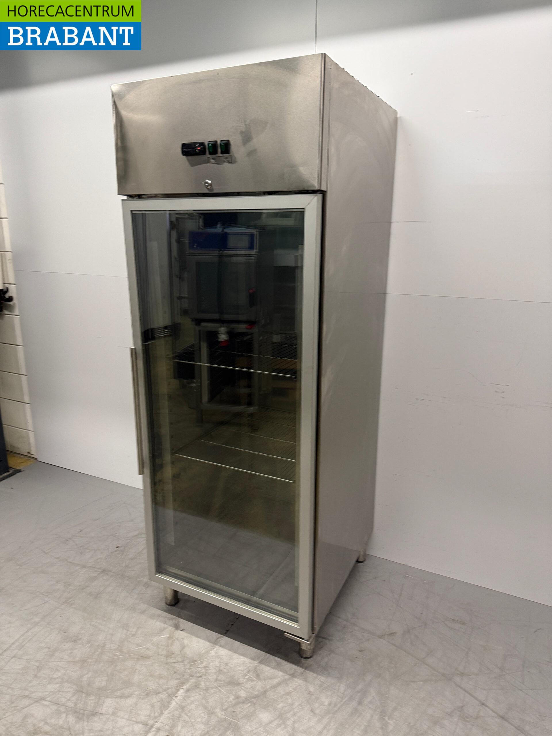 Glastür-Gefrierschrank aus Edelstahl 650 Liter 230V Horeca – Bild 2
