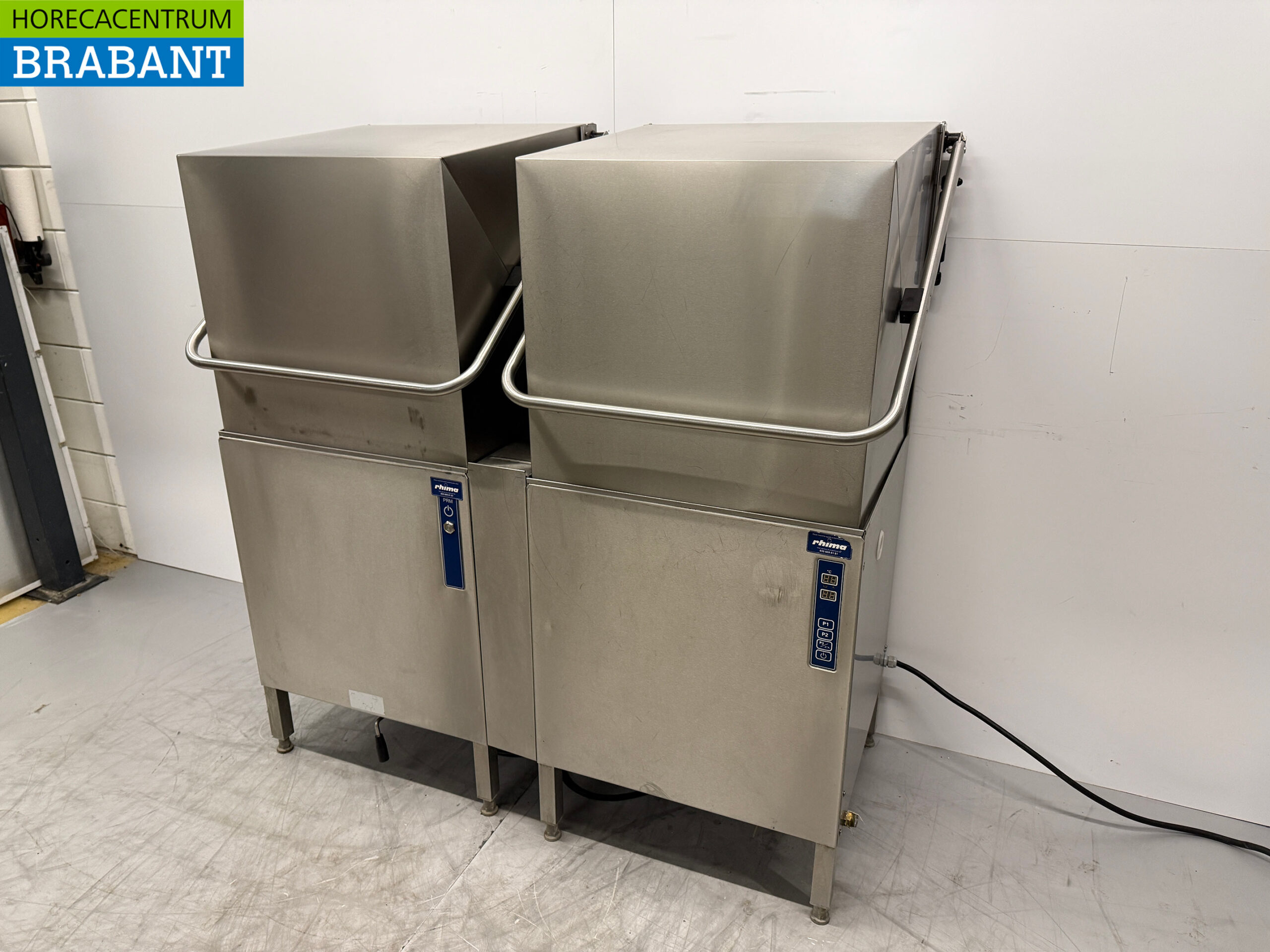 Rhima WD-7 Durchschubwaschanlage aus Edelstahl mit Frontwaschanlage und Geschirrspüler 400V Horeca – Bild 2