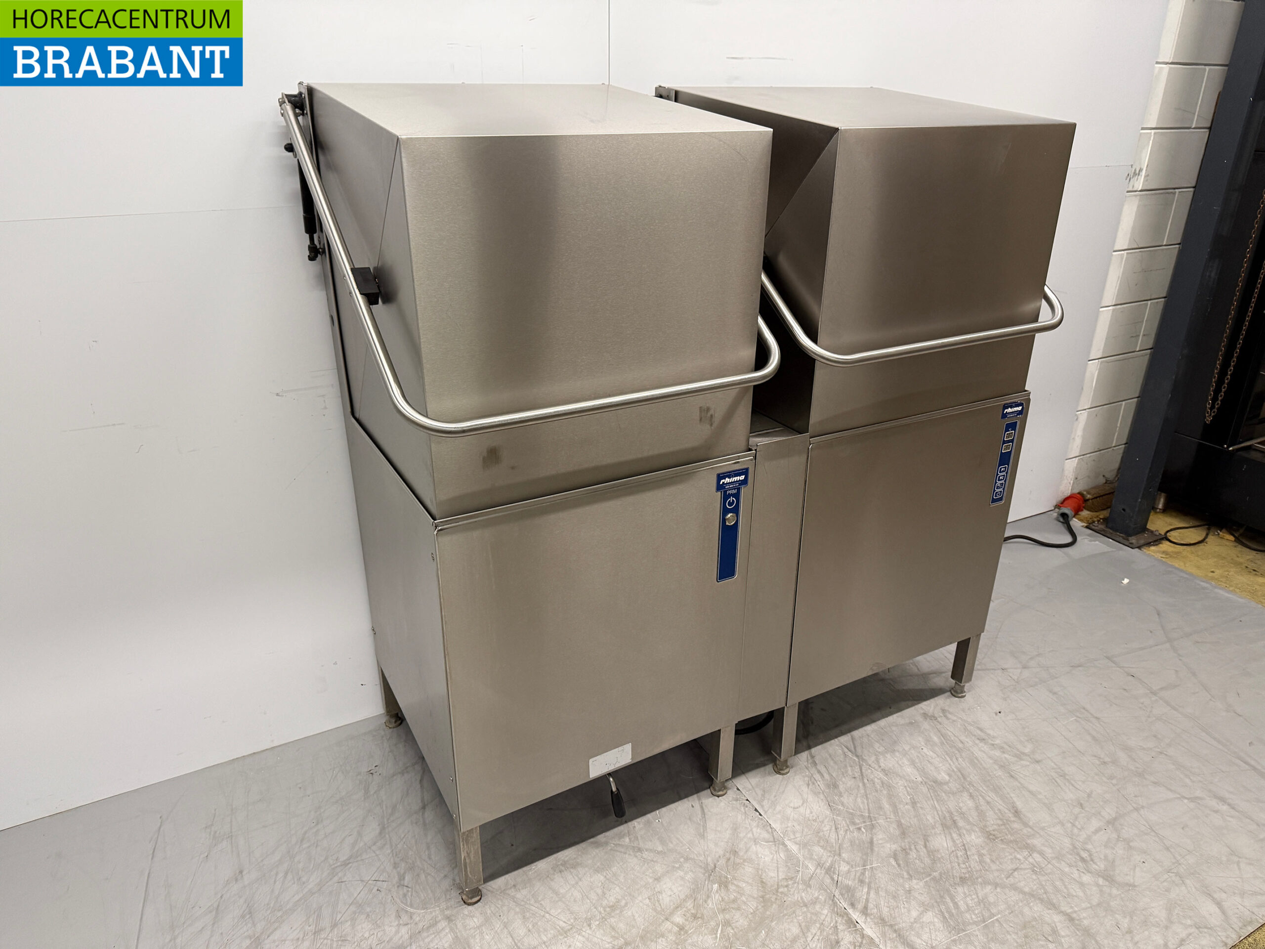 Rhima WD-7 Durchschubwaschanlage aus Edelstahl mit Frontwaschanlage und Geschirrspüler 400V Horeca – Bild 3