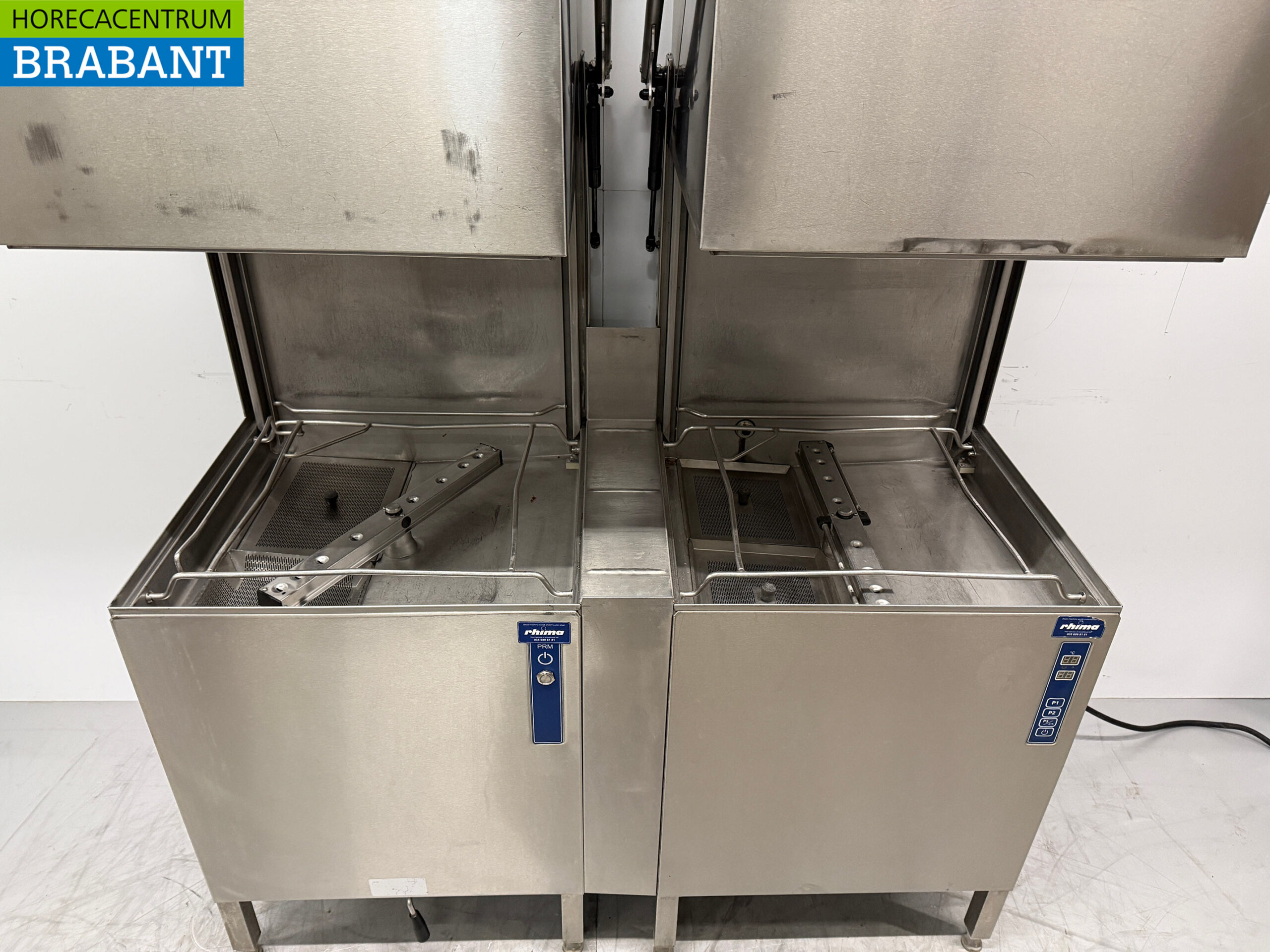 Rhima WD-7 Durchschubwaschanlage aus Edelstahl mit Frontwaschanlage und Geschirrspüler 400V Horeca – Bild 4