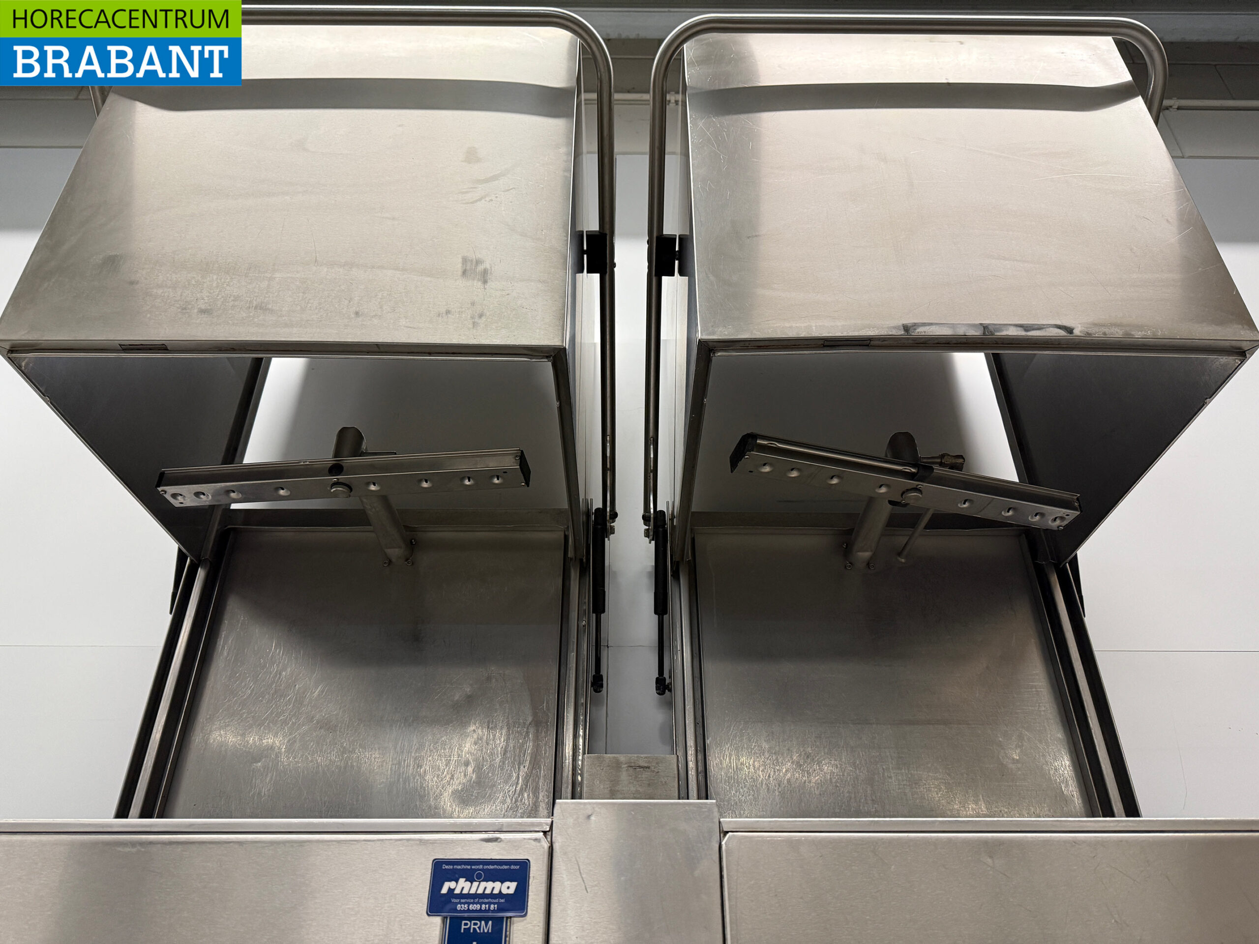 Rhima WD-7 Durchschubwaschanlage aus Edelstahl mit Frontwaschanlage und Geschirrspüler 400V Horeca – Bild 5