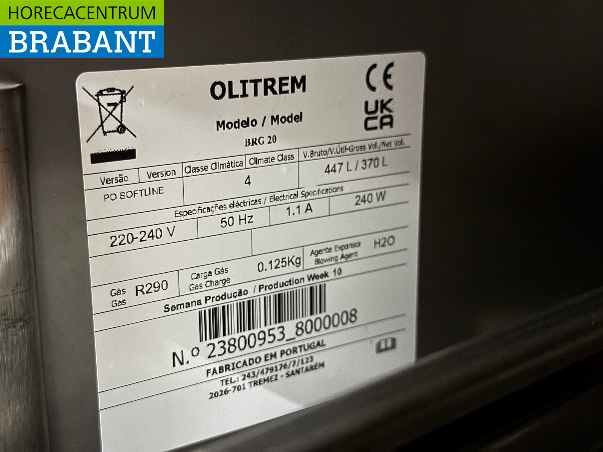 Marecos Edelstahl gekühlte Werkbank 4 Schubladen und 1 Tür 200 cm 230V Horeca – Bild 6