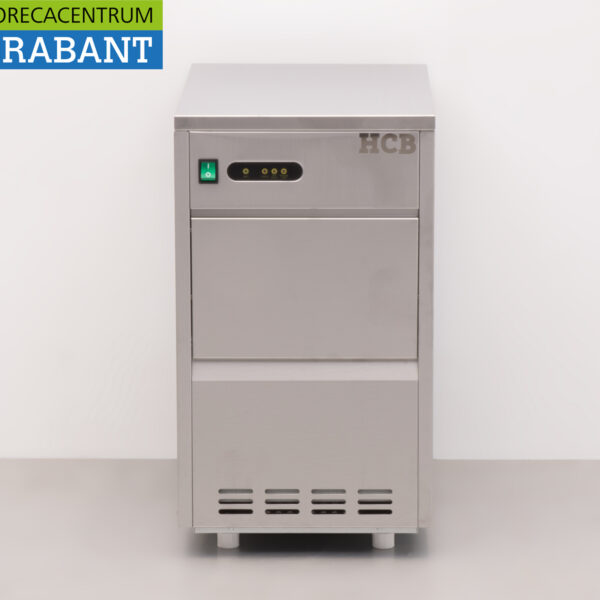 HCB Edelstahl Eiswürfelmaschine Eiswürfelmaschine 24 kg pro Tag Bunkerkapazität 5 kg 230V Horeca