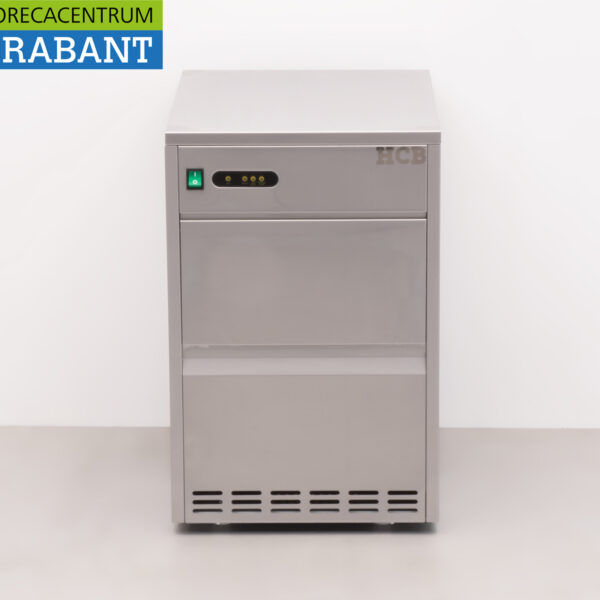 HCB Edelstahl Eiswürfelmaschine Eiswürfelmaschine 50 kg pro Tag Bunkerkapazität 9 kg 230V Horeca