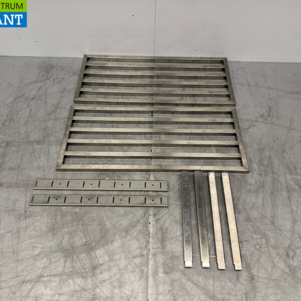 Edelstahl Double Wall Regal Topflappen 90 x 40 cm Horeca