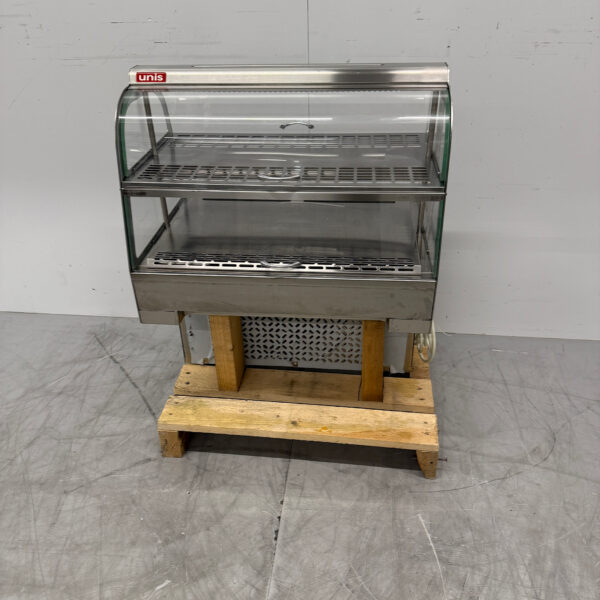 Edelstahl Unis Cool Eingebaute Vitrine 4 Klappen 230V Horeca