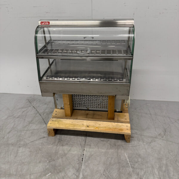 Edelstahl Unis Cool Eingebaute Vitrine 4 Klappen 230V Horeca