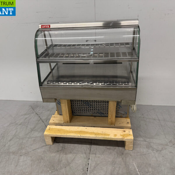 Edelstahl Unis Cool Eingebaute Vitrine 4 Klappen 230V Horeca