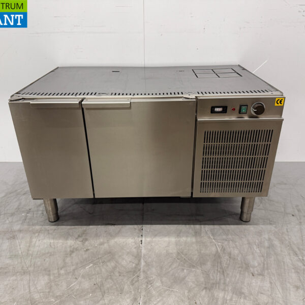 Edelstahl Unterbau-Kühlschrank 2 Türen 230V Horeca