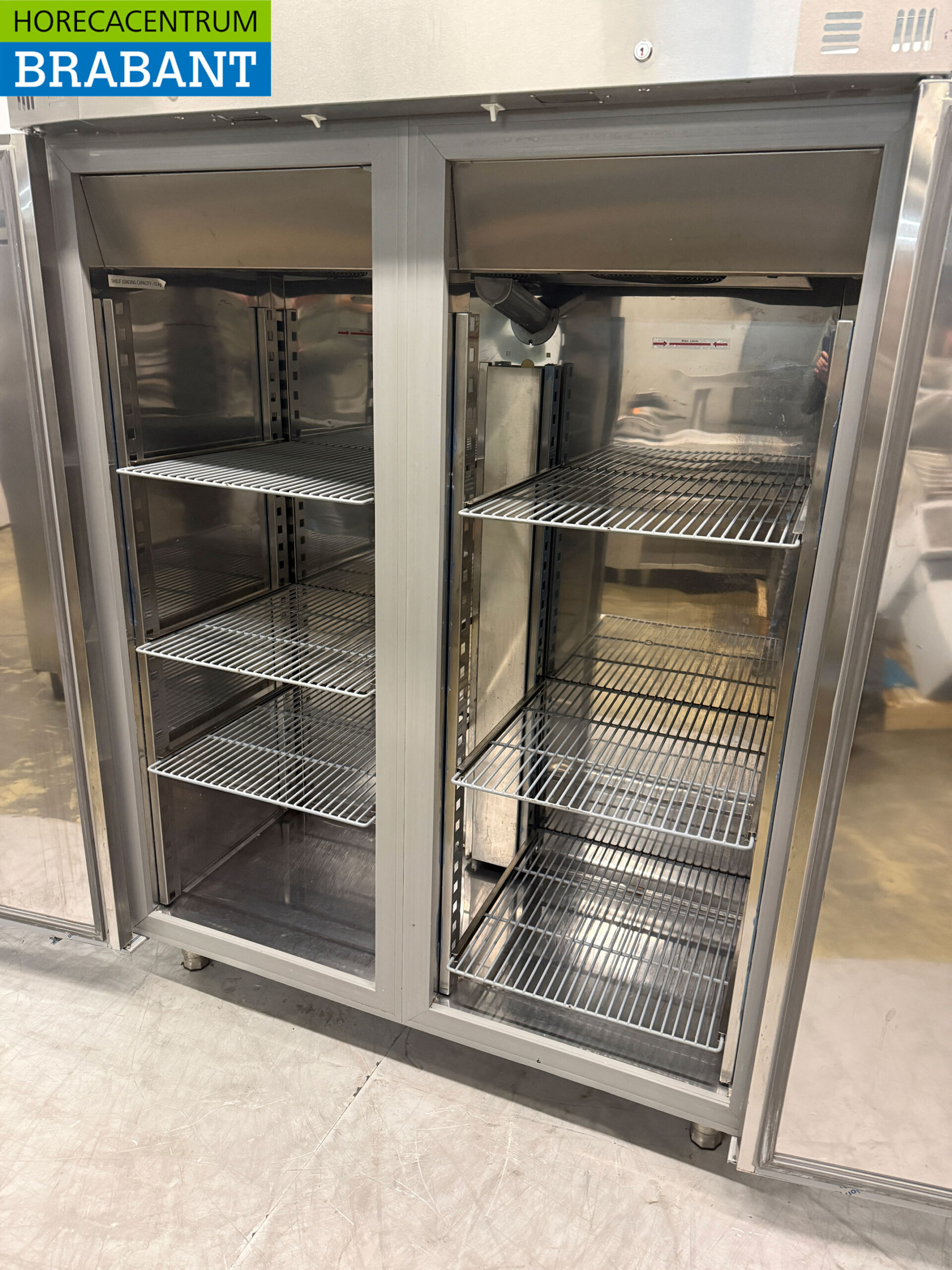 Edelstahl Combisteel Doppeltüriger Kühlschrank 1200 Liter 230V Horeca – Bild 4