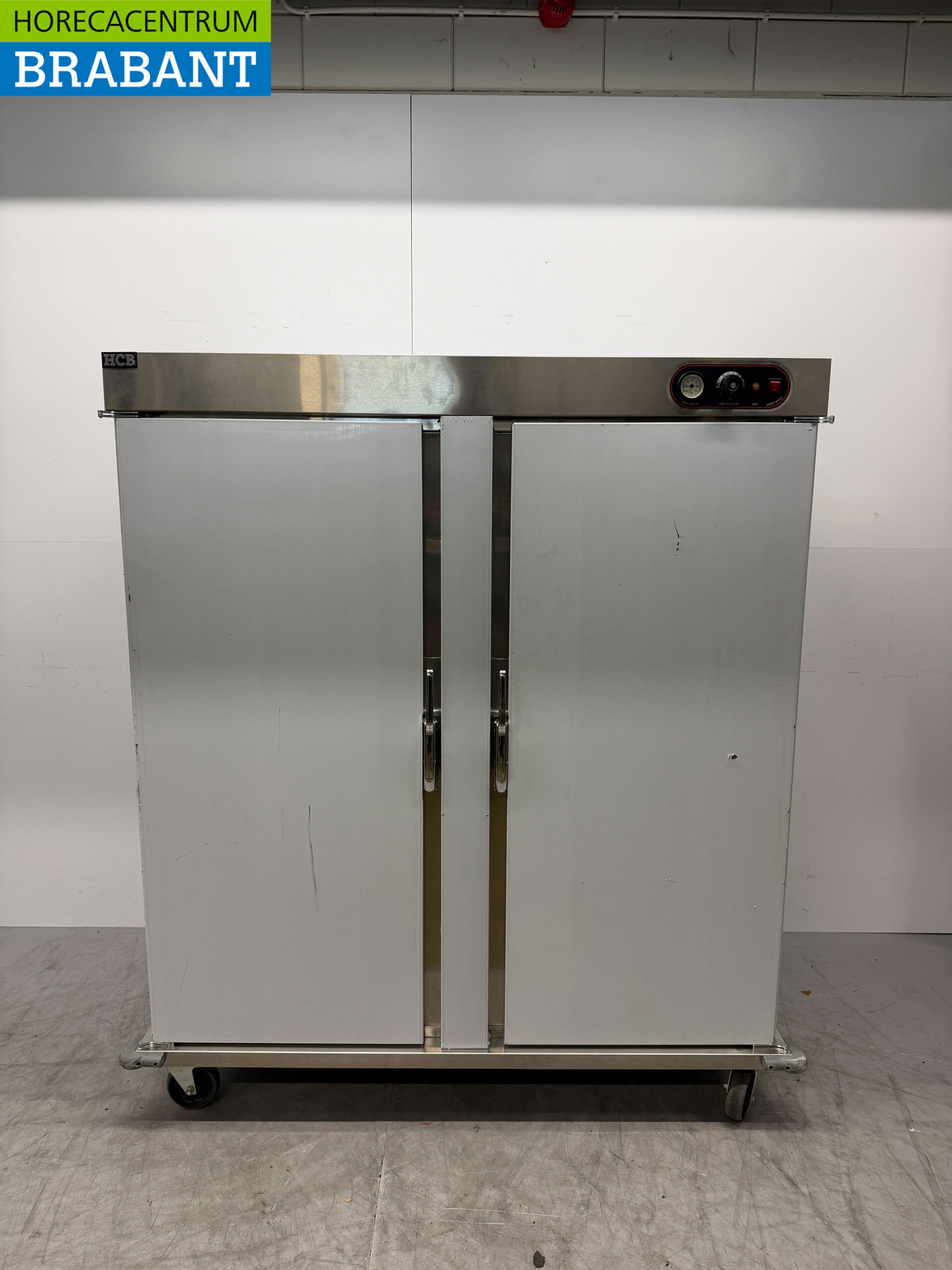 Edelstahl Bankettwagen Wärmeschrank 2 Türen 22 x 2/1 GN 230V Horeca