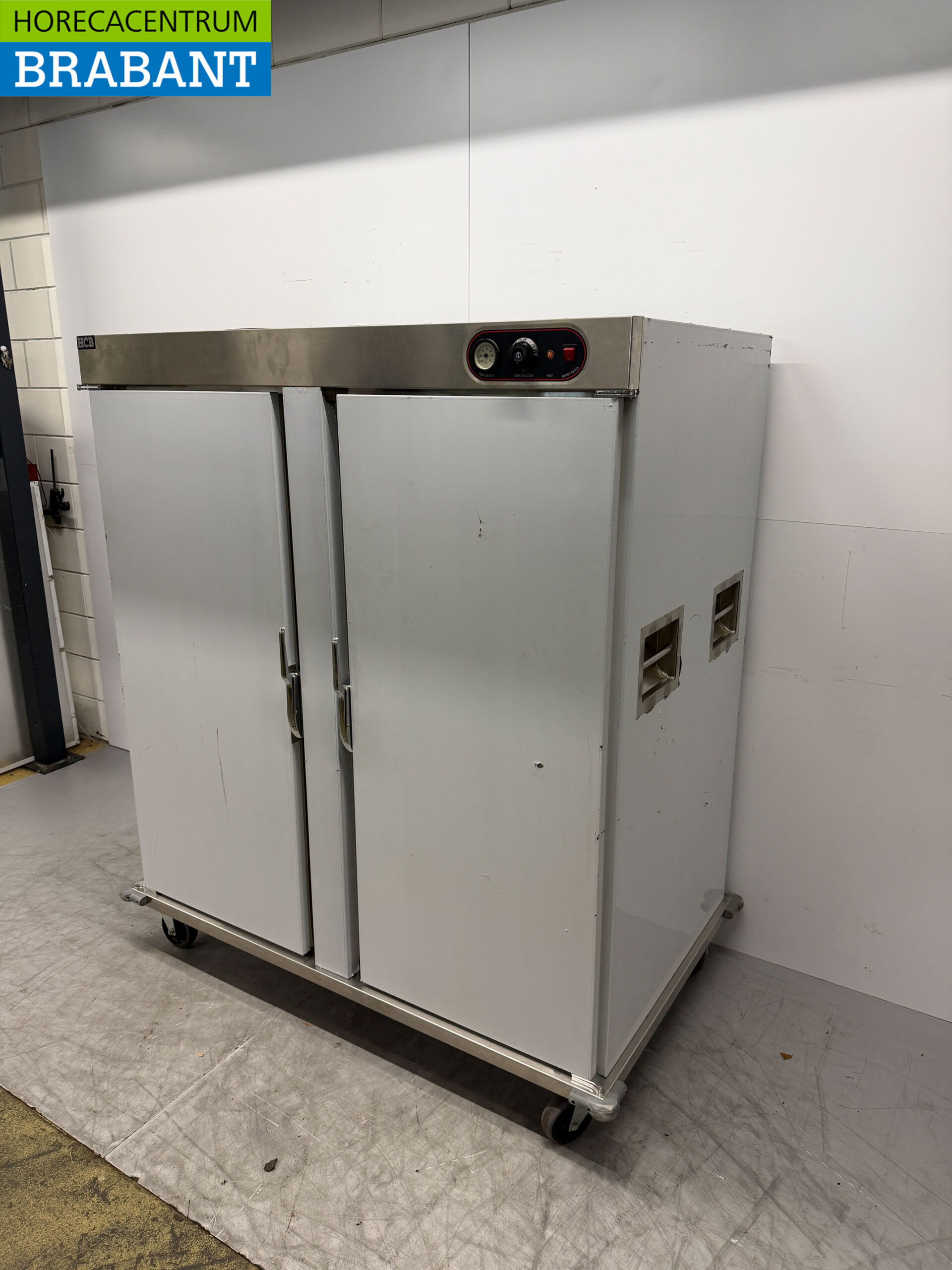 Edelstahl Bankettwagen Wärmeschrank 2 Türen 22 x 2/1 GN 230V Horeca – Bild 2