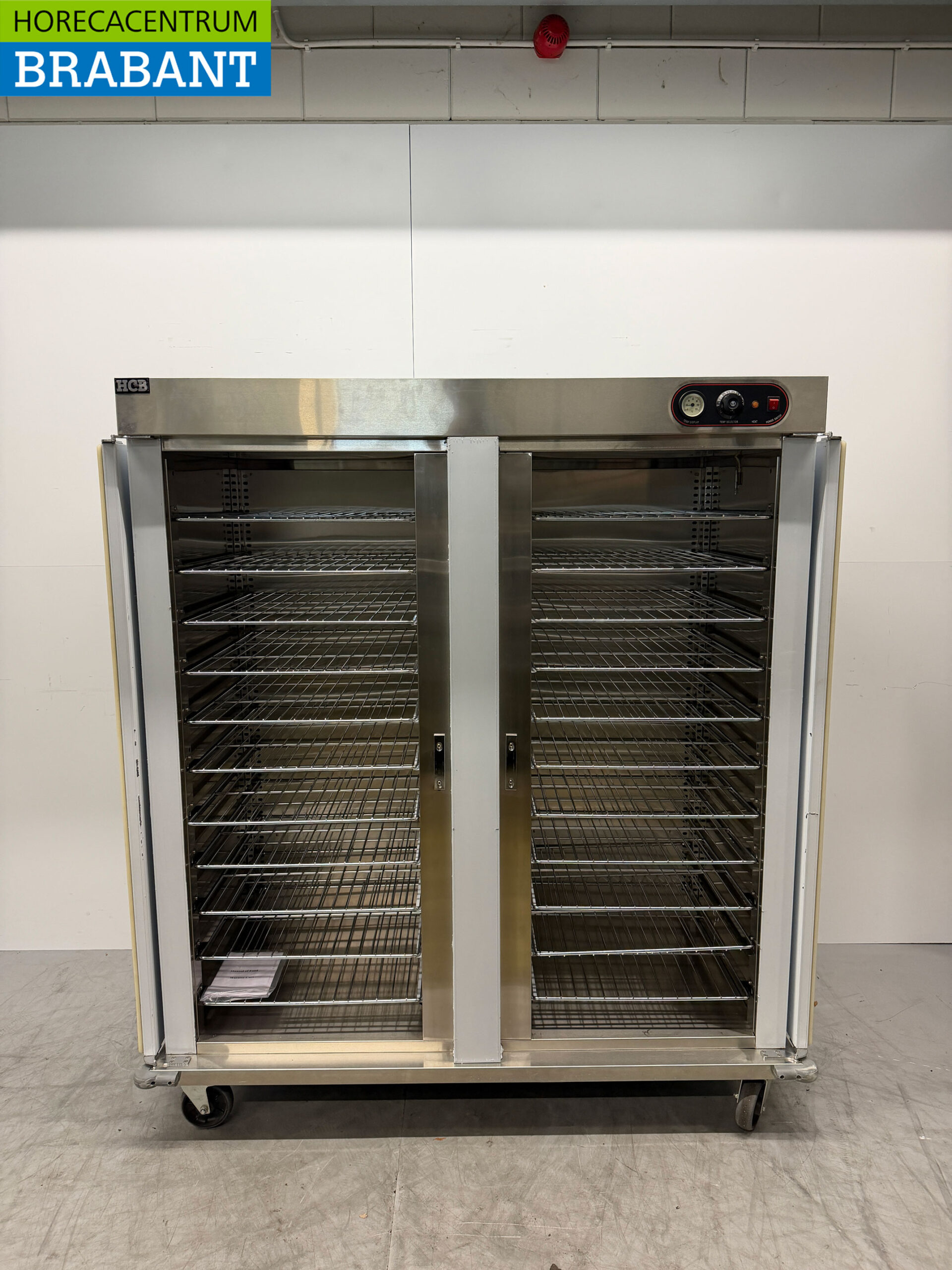 Edelstahl Bankettwagen Wärmeschrank 2 Türen 22 x 2/1 GN 230V Horeca – Bild 4