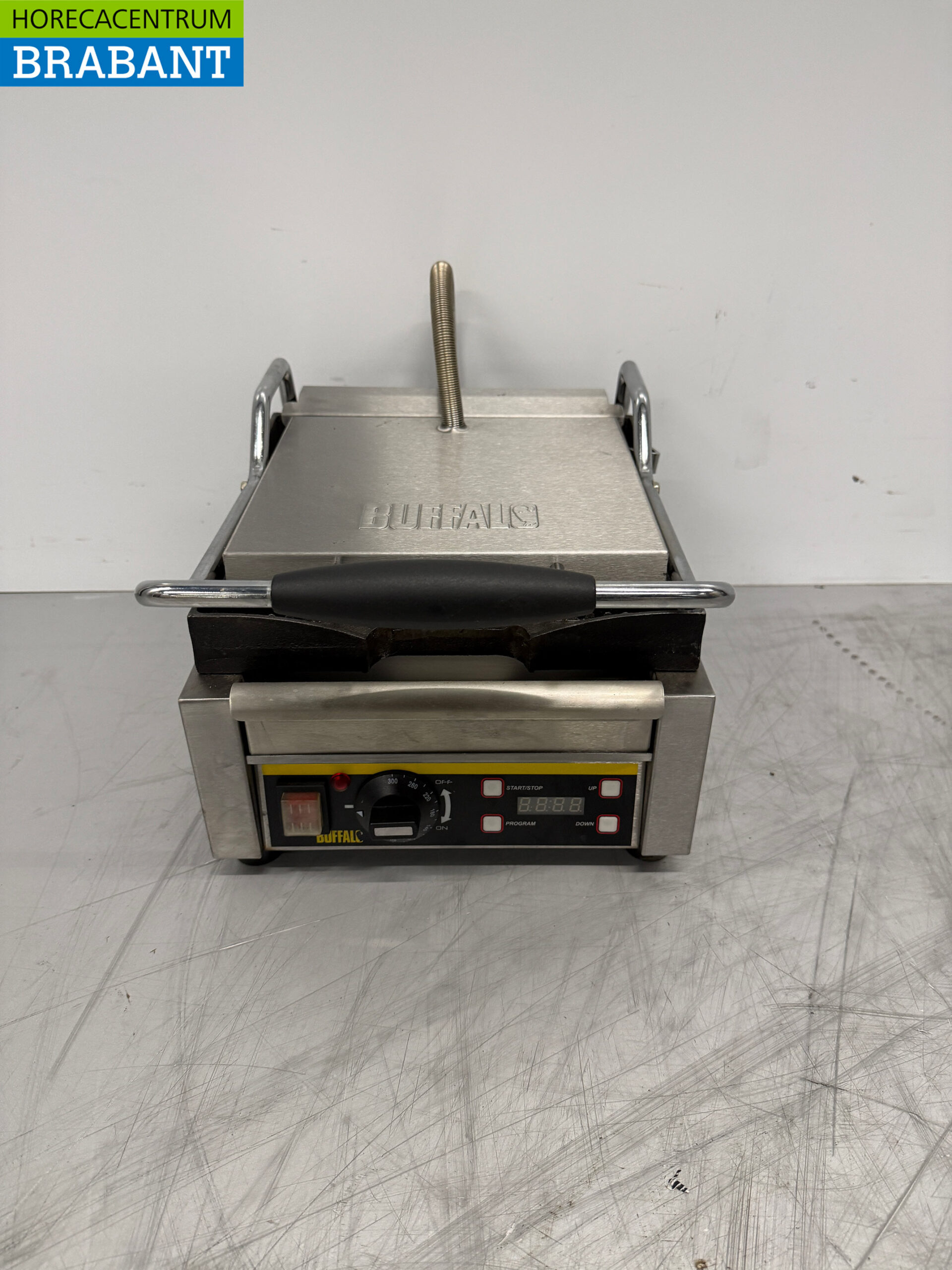 Buffalo Panini-Grill aus Edelstahl 230V Horeca