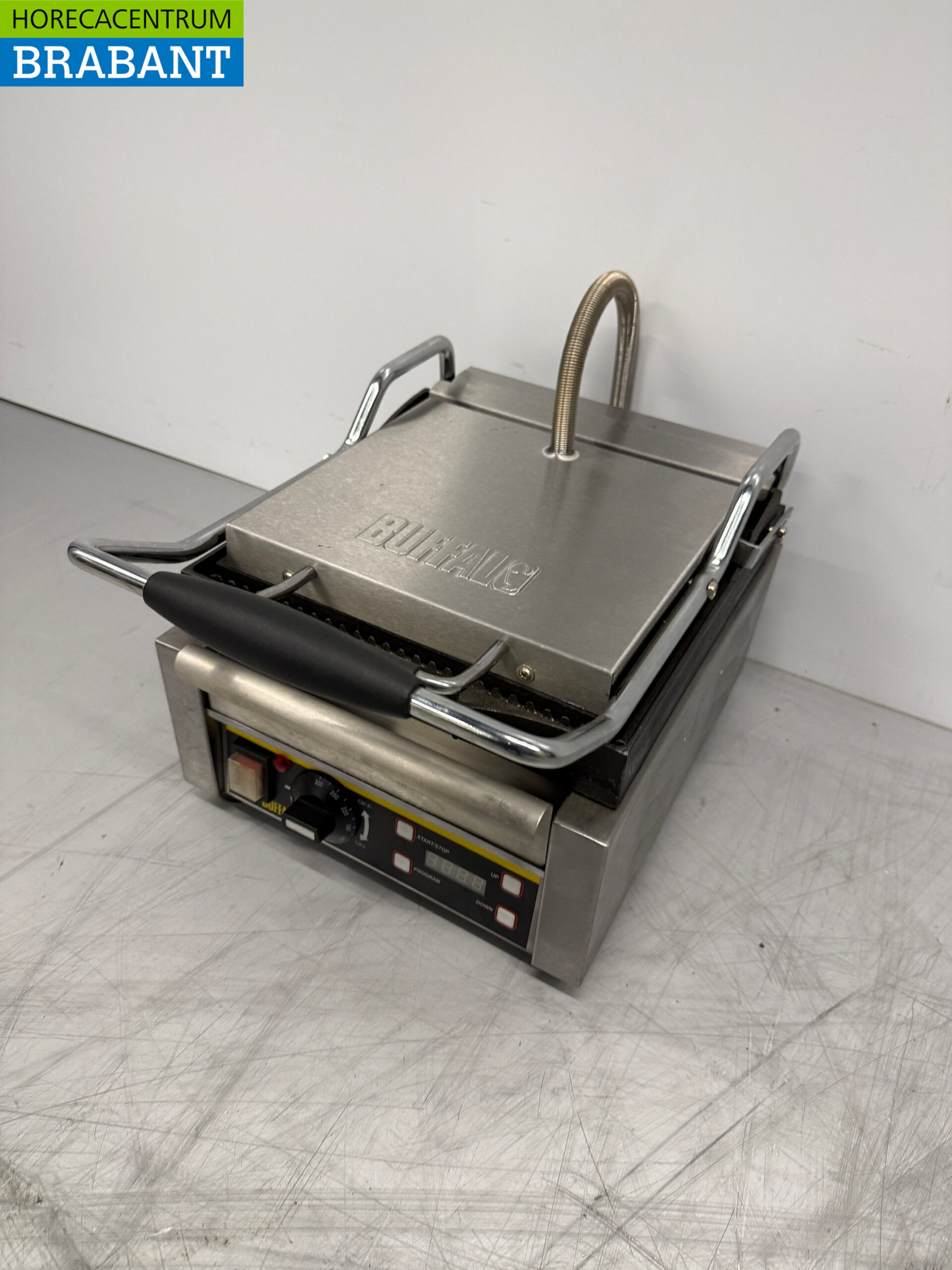 Buffalo Panini-Grill aus Edelstahl 230V Horeca – Bild 2