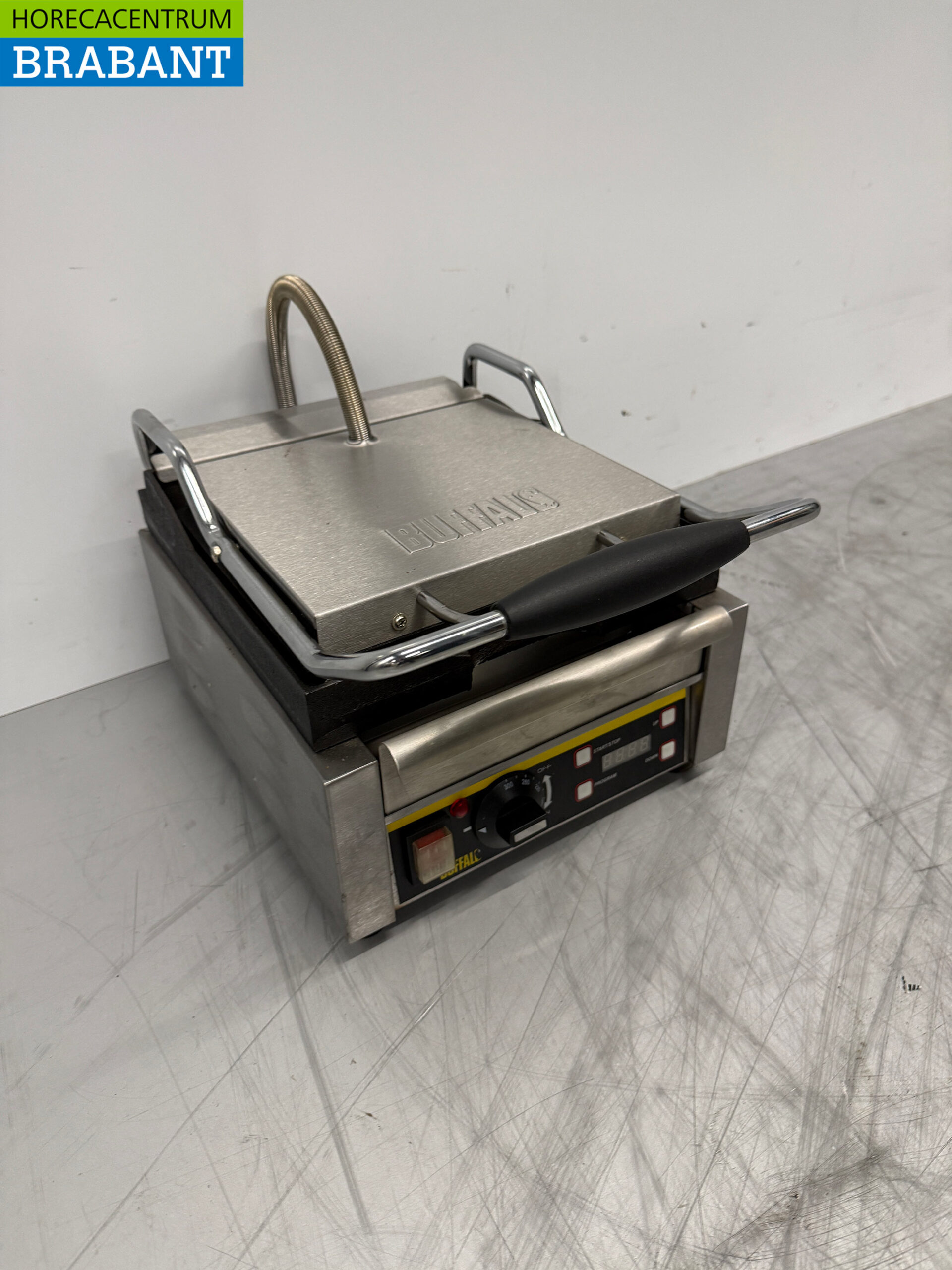 Buffalo Panini-Grill aus Edelstahl 230V Horeca – Bild 3