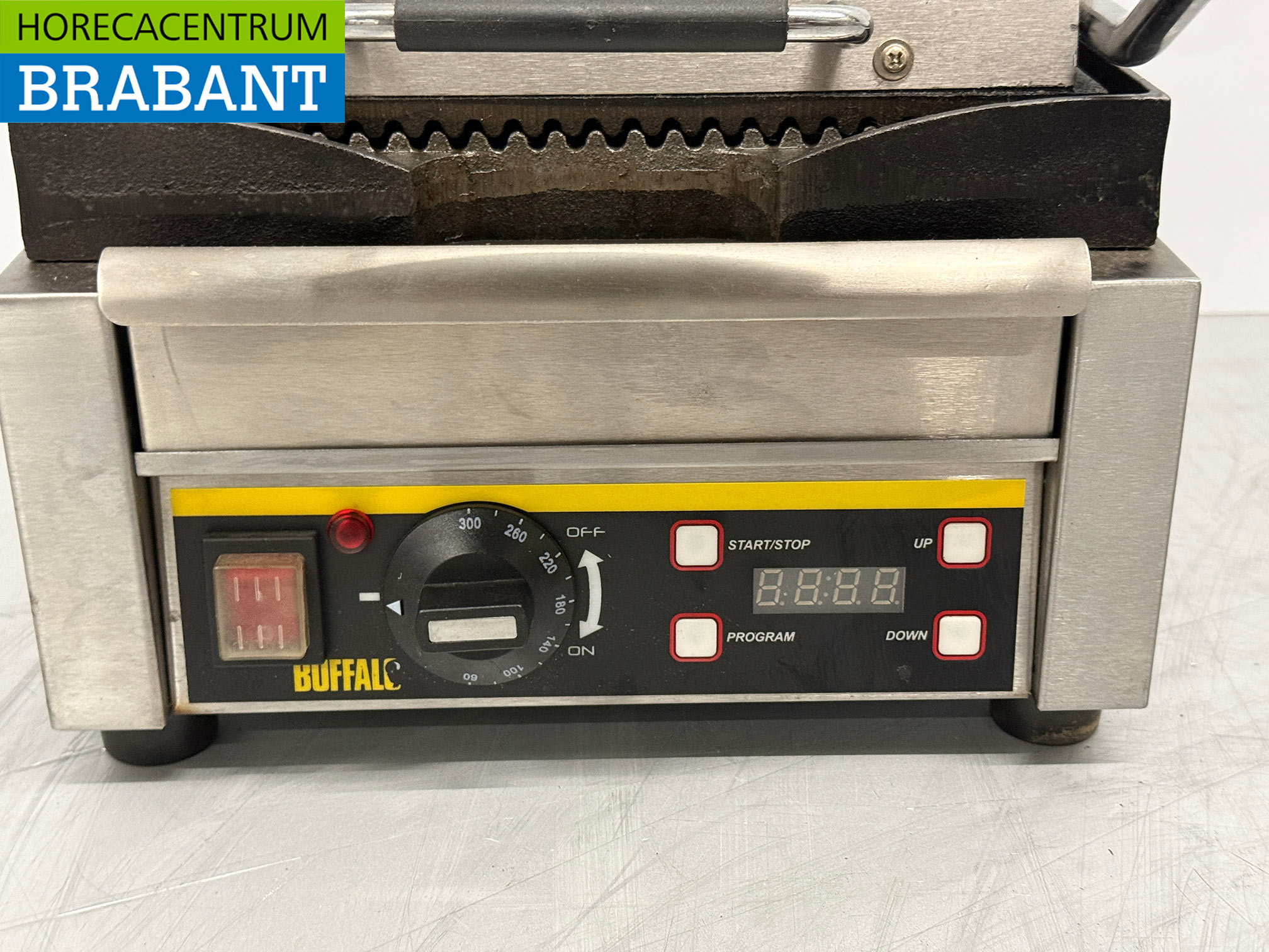 Buffalo Panini-Grill aus Edelstahl 230V Horeca – Bild 5