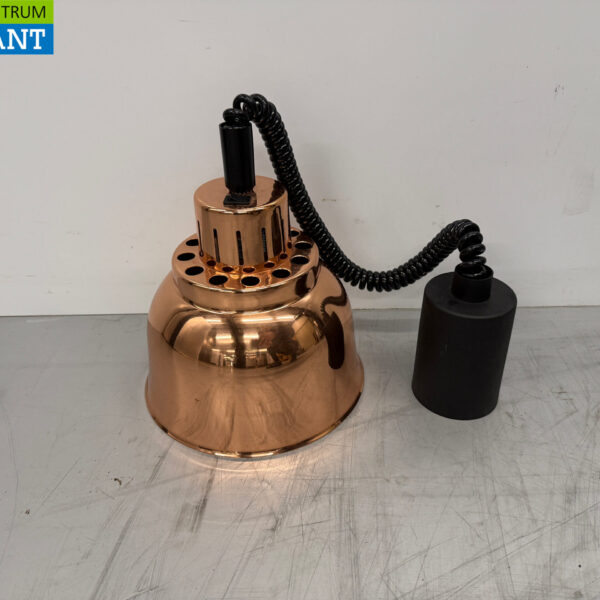 Scholl Kupfer Wärmelampe Rund Bronze 225 mm 250 Watt 230V Catering