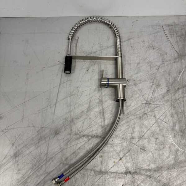 Echtermann Vorspülbrause aus Edelstahl Spülventil mit Einhebelmischer Horeca