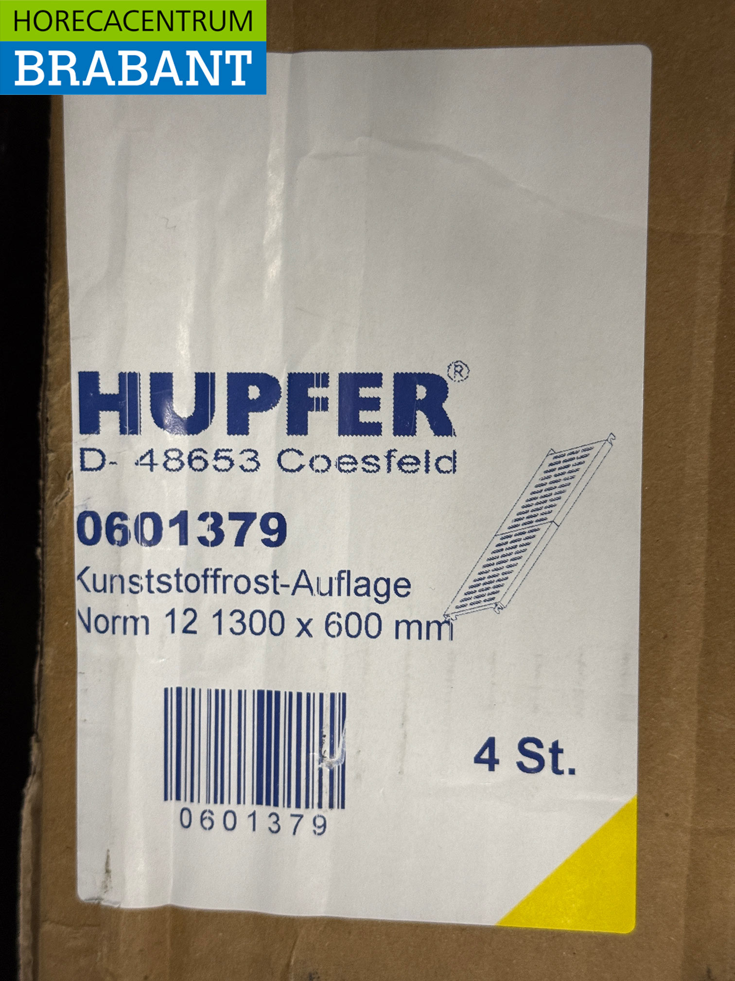 Hupfer Grabenregal 1300 x 600 mm Horeca – Bild 2