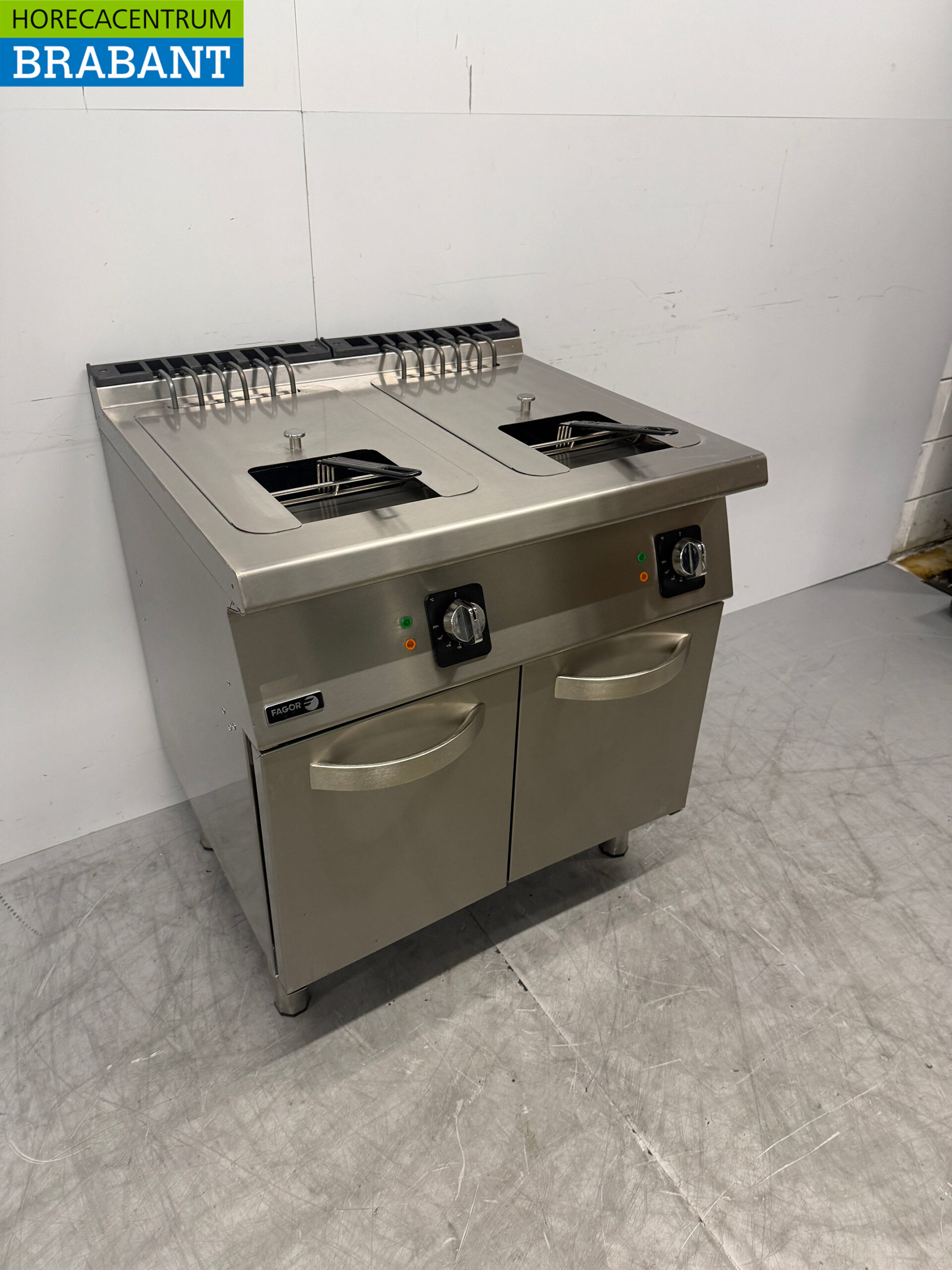 Fagor Doppelfritteuse aus Edelstahl 2 x 15 Liter 2 x 400V Horeca – Bild 3