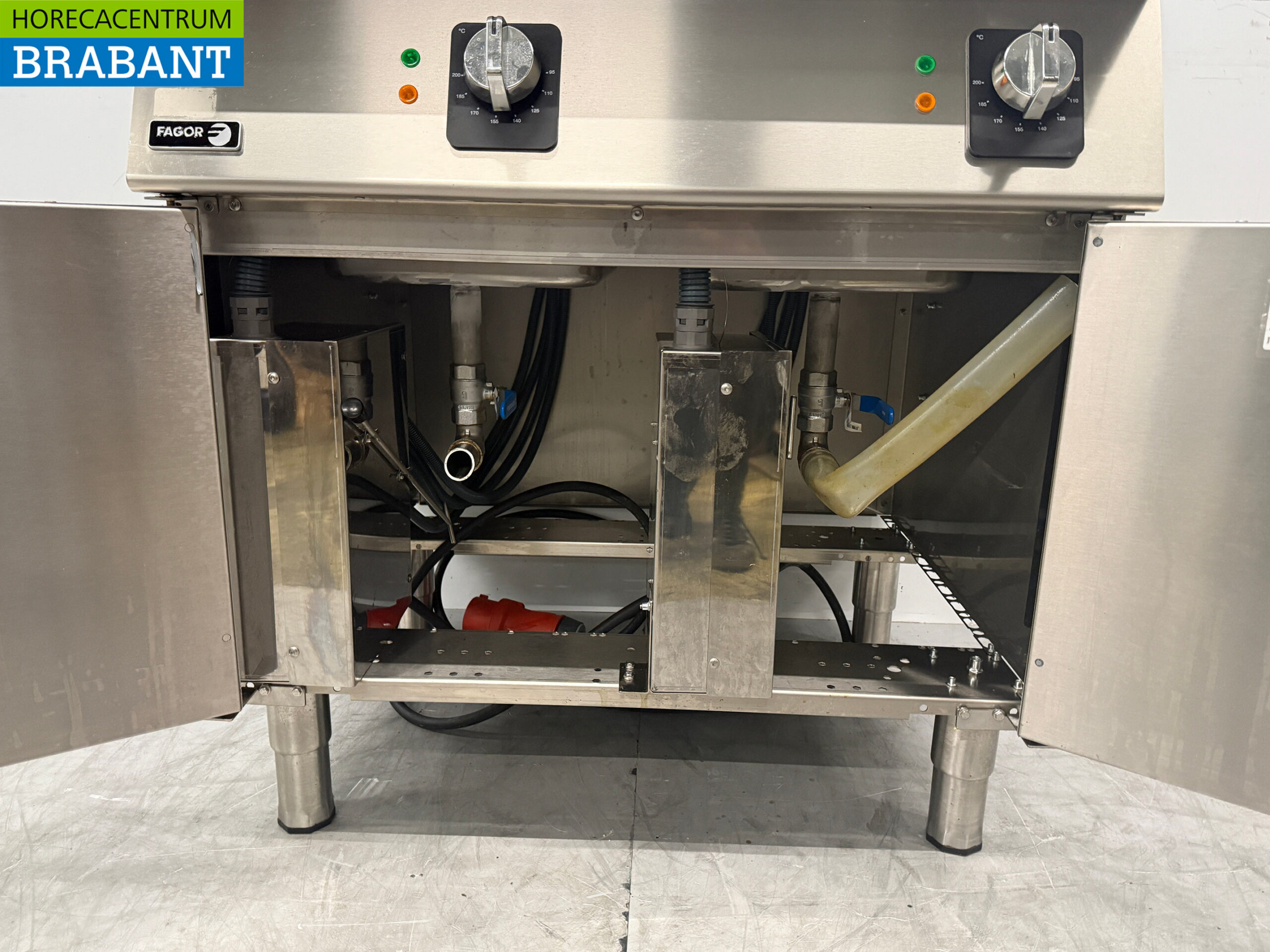 Fagor Doppelfritteuse aus Edelstahl 2 x 15 Liter 2 x 400V Horeca – Bild 5
