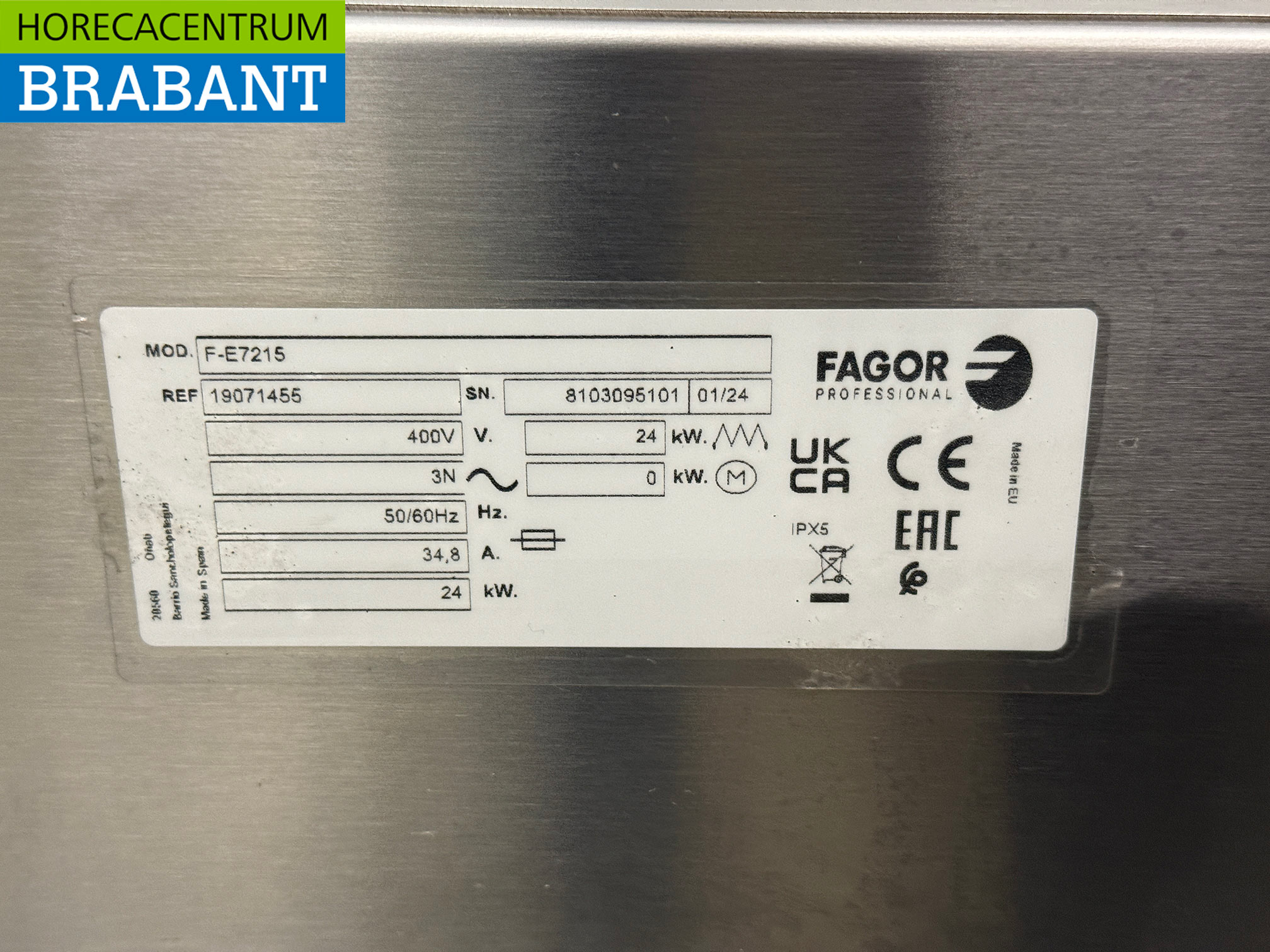 Fagor Doppelfritteuse aus Edelstahl 2 x 15 Liter 2 x 400V Horeca – Bild 6