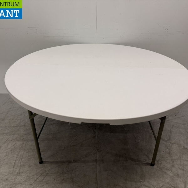 Bolero Zusammenklappbarer Runder Kunststofftisch 153 x 74 cm Catering