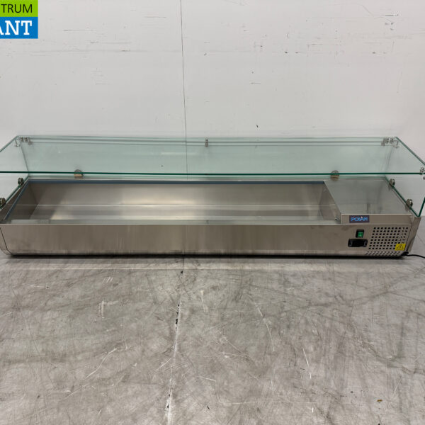 Edelstahl Polar GD877-E Saladiere Top Kühlvitrine 180 cm 230V Horeca